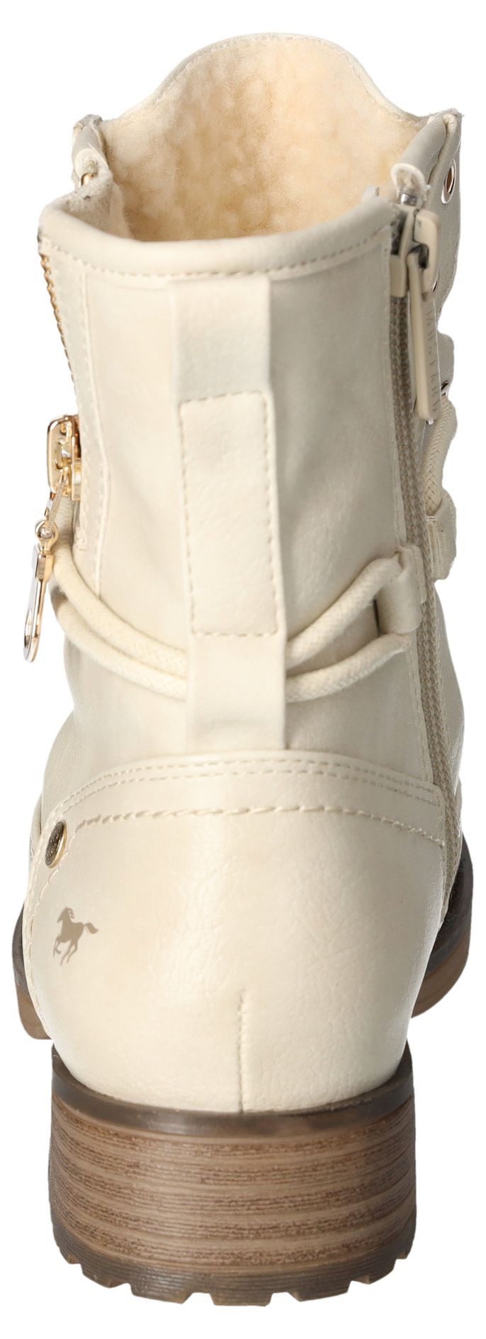 Mustang Shoes Winterlaarzen lace-up boots, ankle boots, block heel, with zipper