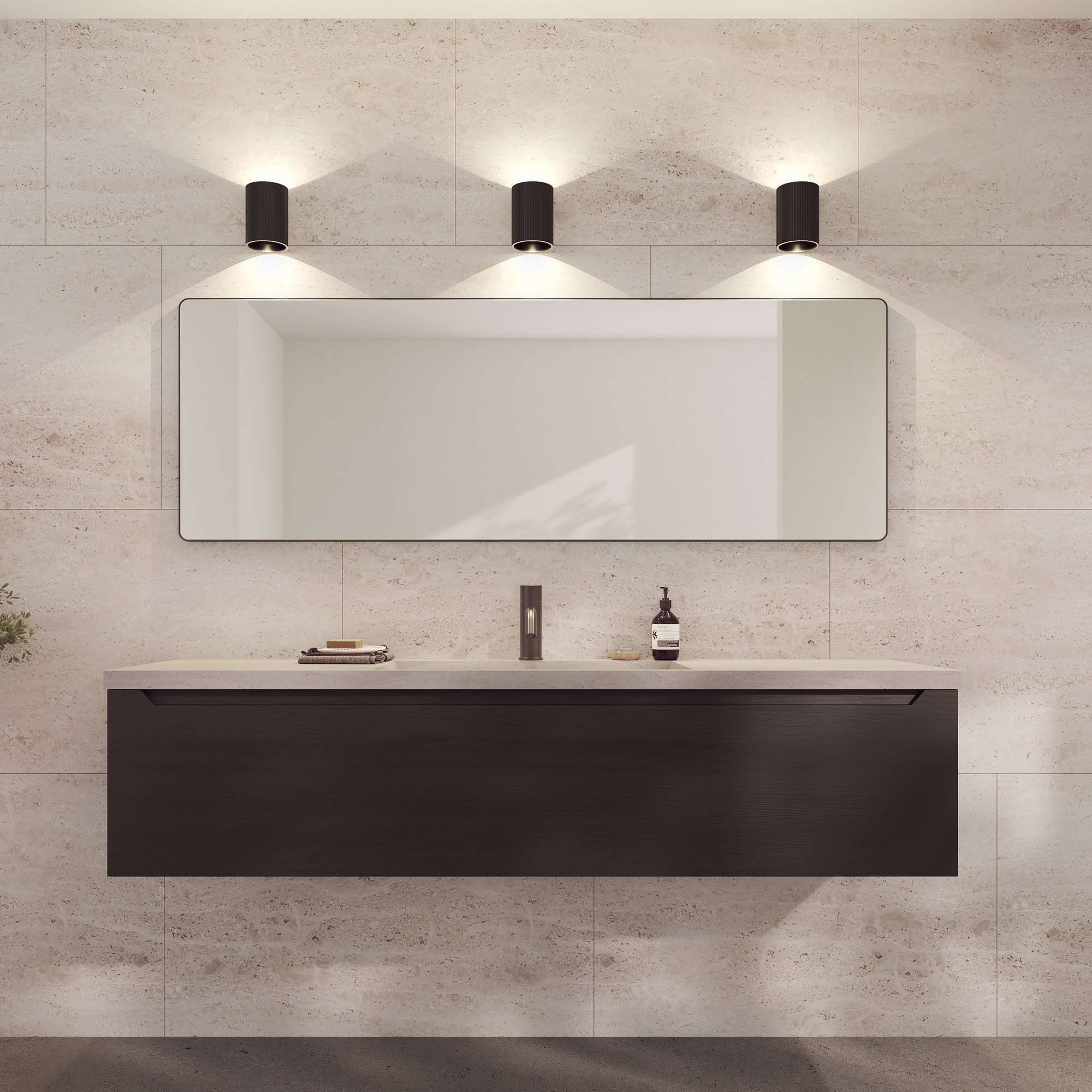 Loevschall Wandlamp Sekvens, moderne wandlamp, op-/aflicht, Deens ontwerp (1 stuk)