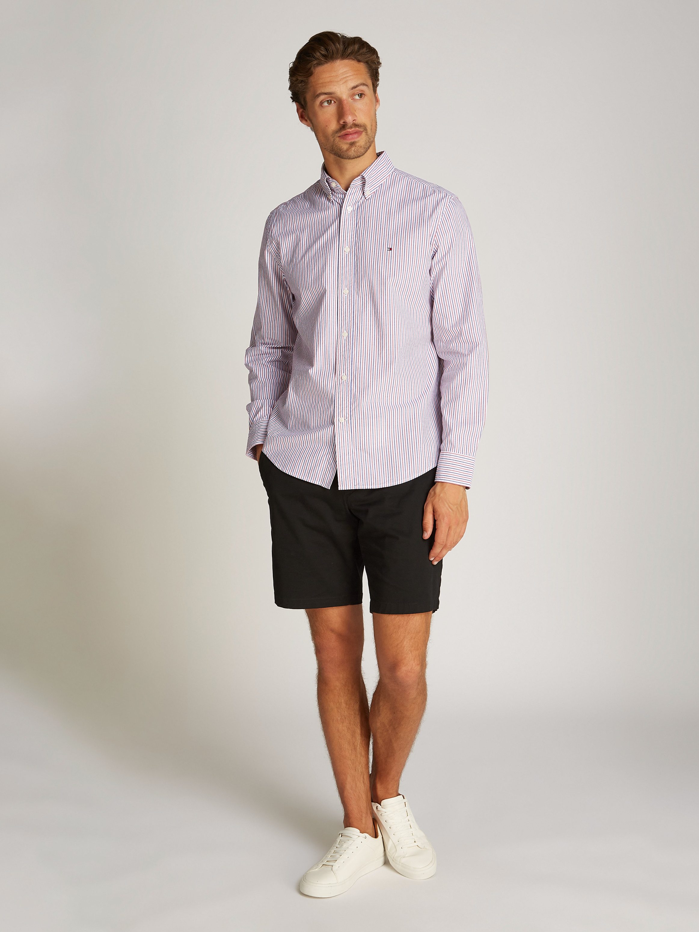 Tommy Hilfiger Overhemd met lange mouwen FLEX POPLIN CLASSIC STP RF SHIRT