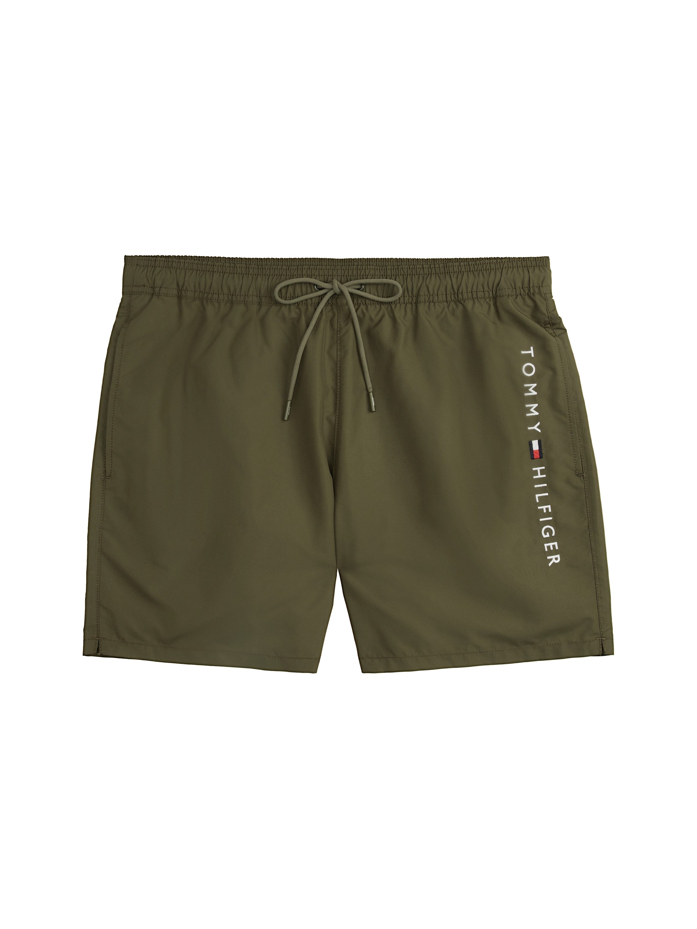Tommy Hilfiger Swimwear Zwemshort MEDIUM DRAWSTRING met logoborduring op de heup