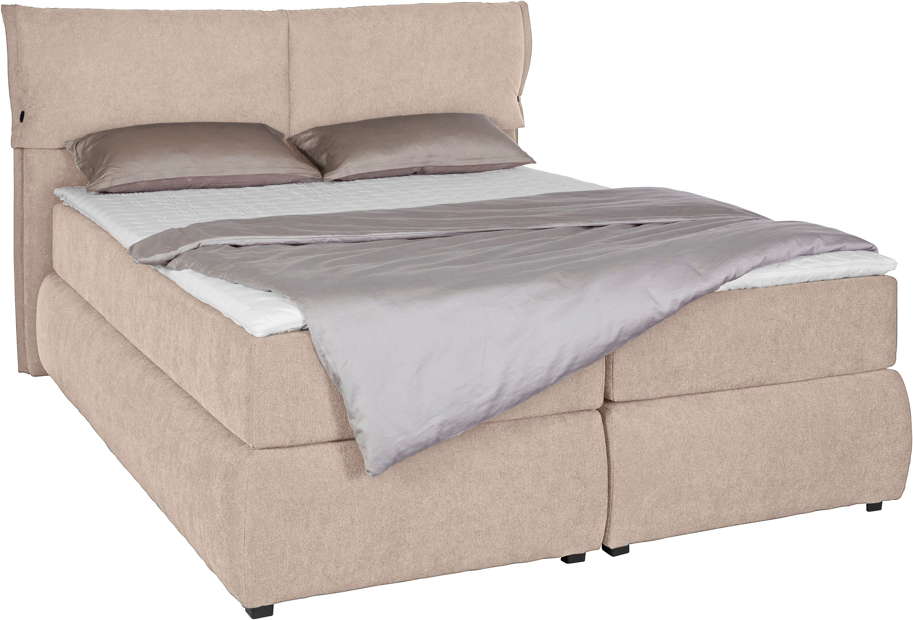 andas Boxspring Jenson in 4 kleuren, 4 breedten, 3 matrassoorten in 2 hardheden, topmatras