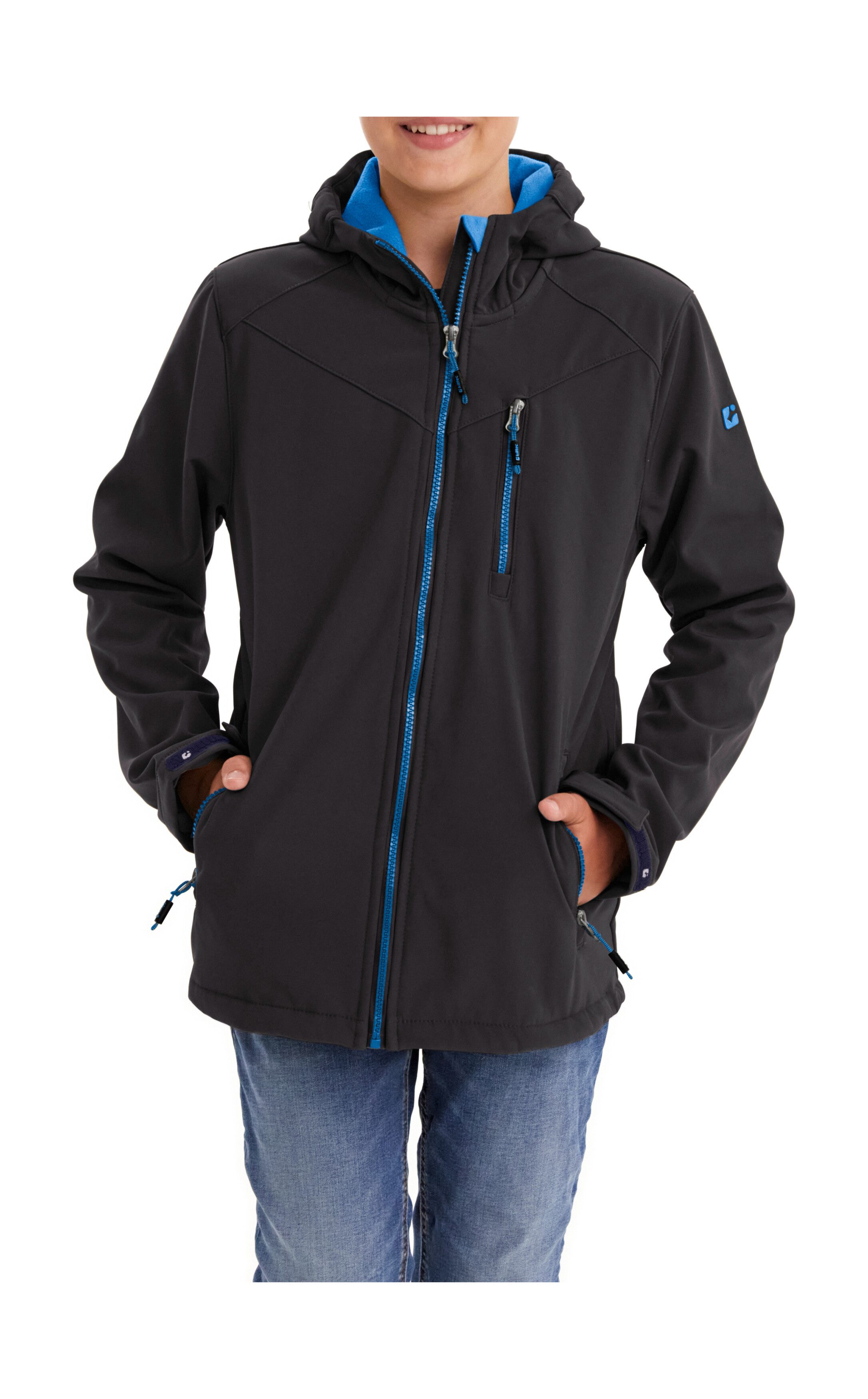 Killtec Softshell-jack Boys softshell-jack Waterafstotende softshelljack met capuchon, fleece en PFAs-vrij