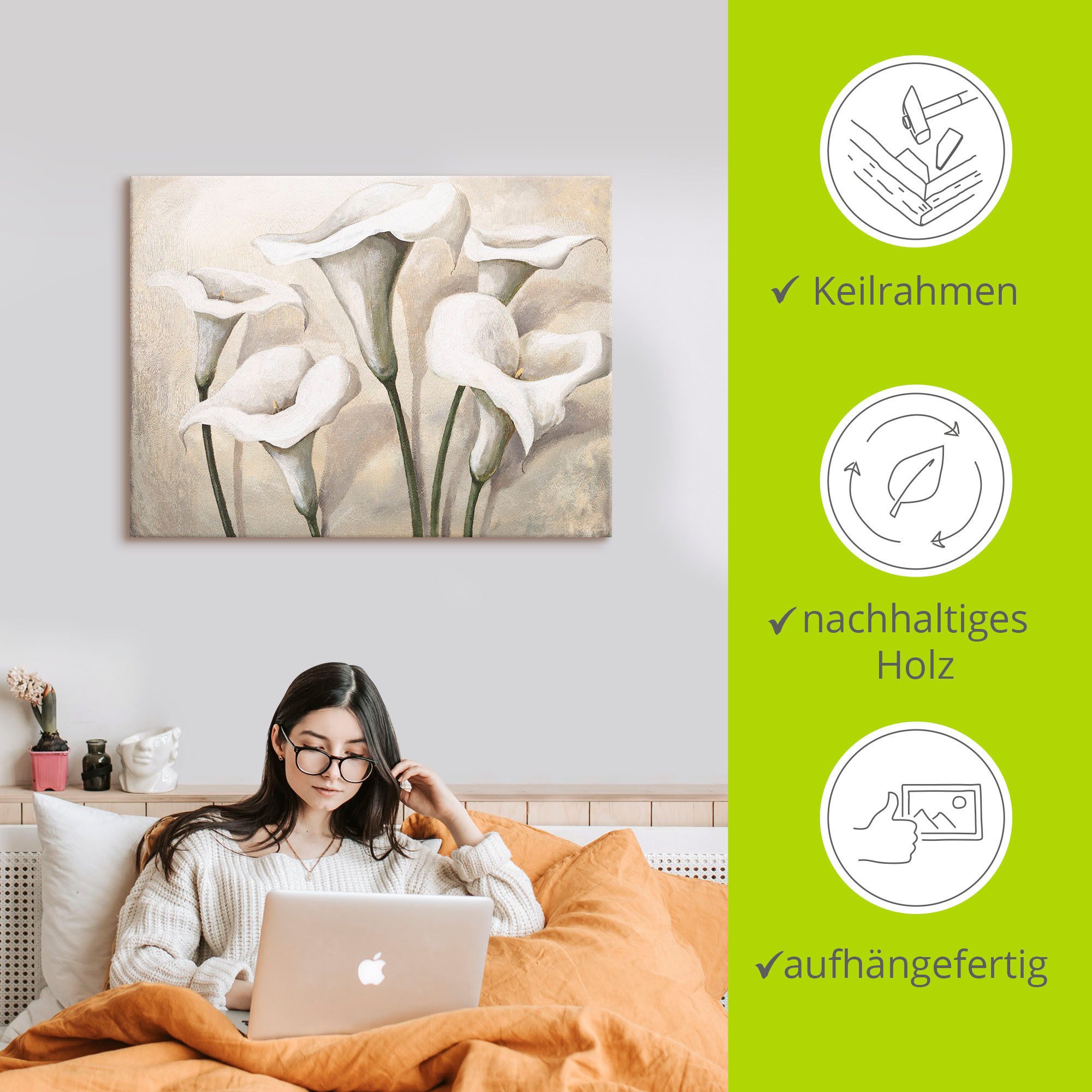 Artland Artprint Callas I als artprint op linnen, poster, muursticker in verschillende maten