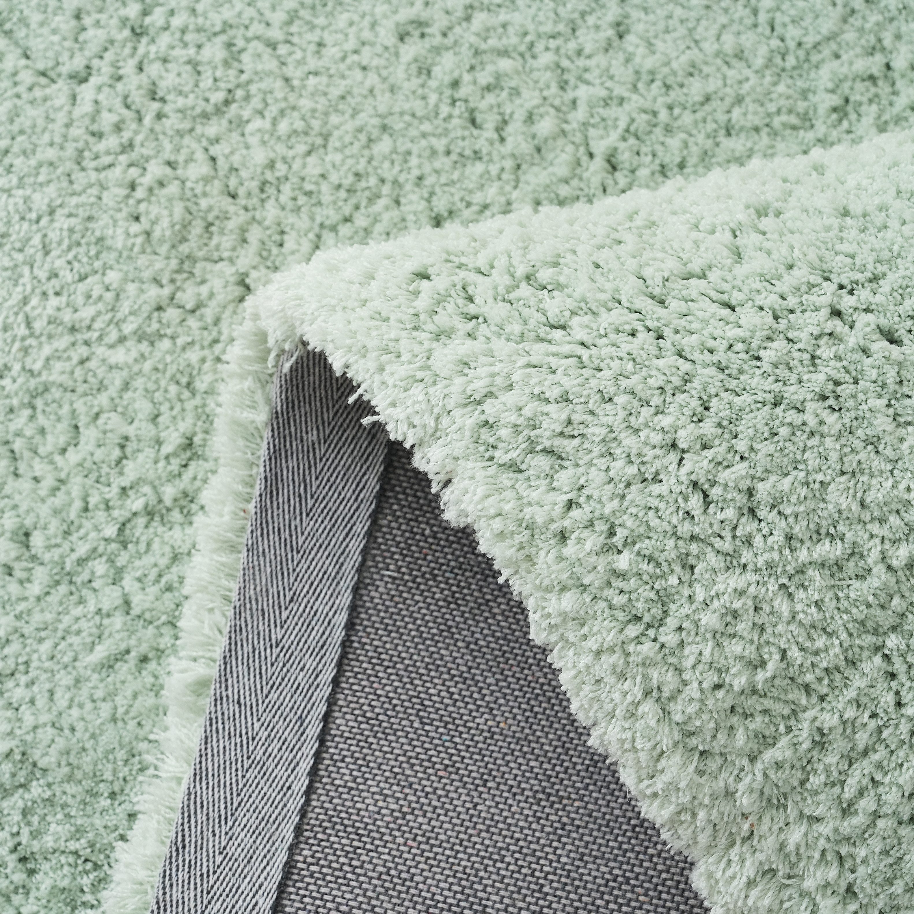 my home Hoogpolig vloerkleed Microvezeltapijt Magong, bijzonder zacht, zeer fijne pool uni, woonkamer, slaapkamer, kinderkamer, ook rond en als loper