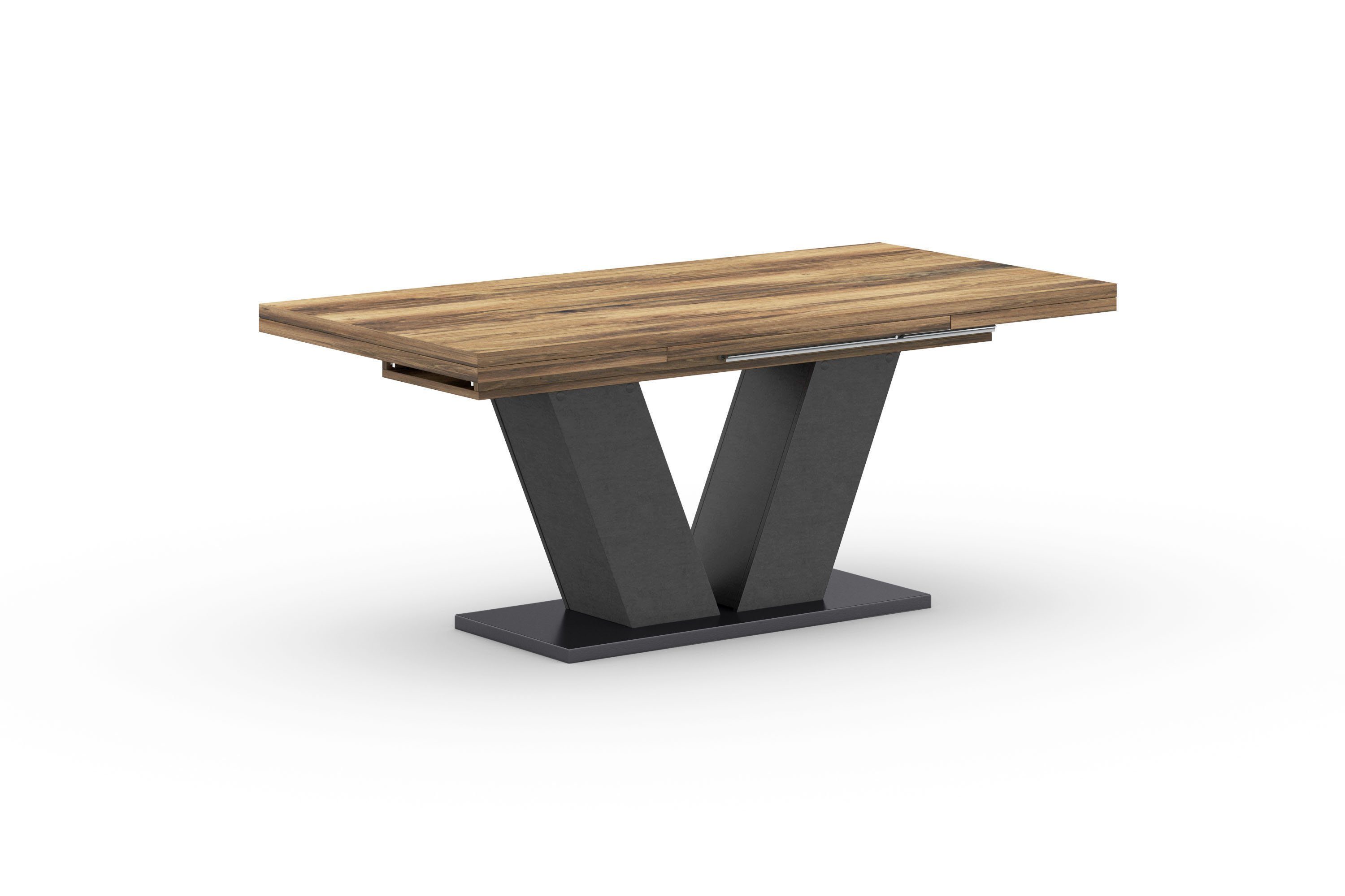 Mäusbacher Eettafel Comfort tafel TOPSELLER! Mäusbacher eettafel met V-frame en bodemplaat eettafels grijs