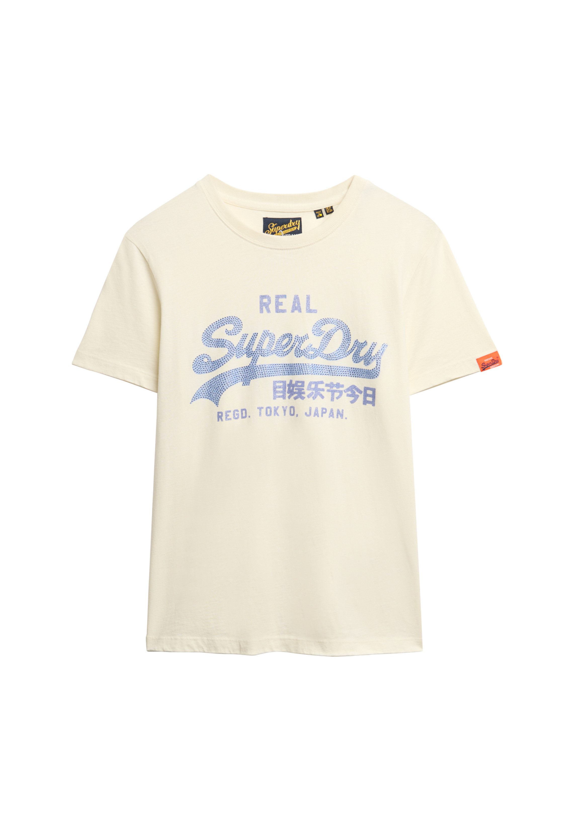 Superdry Shirt met korte mouwen VL RHINESTONE SLIM TEE