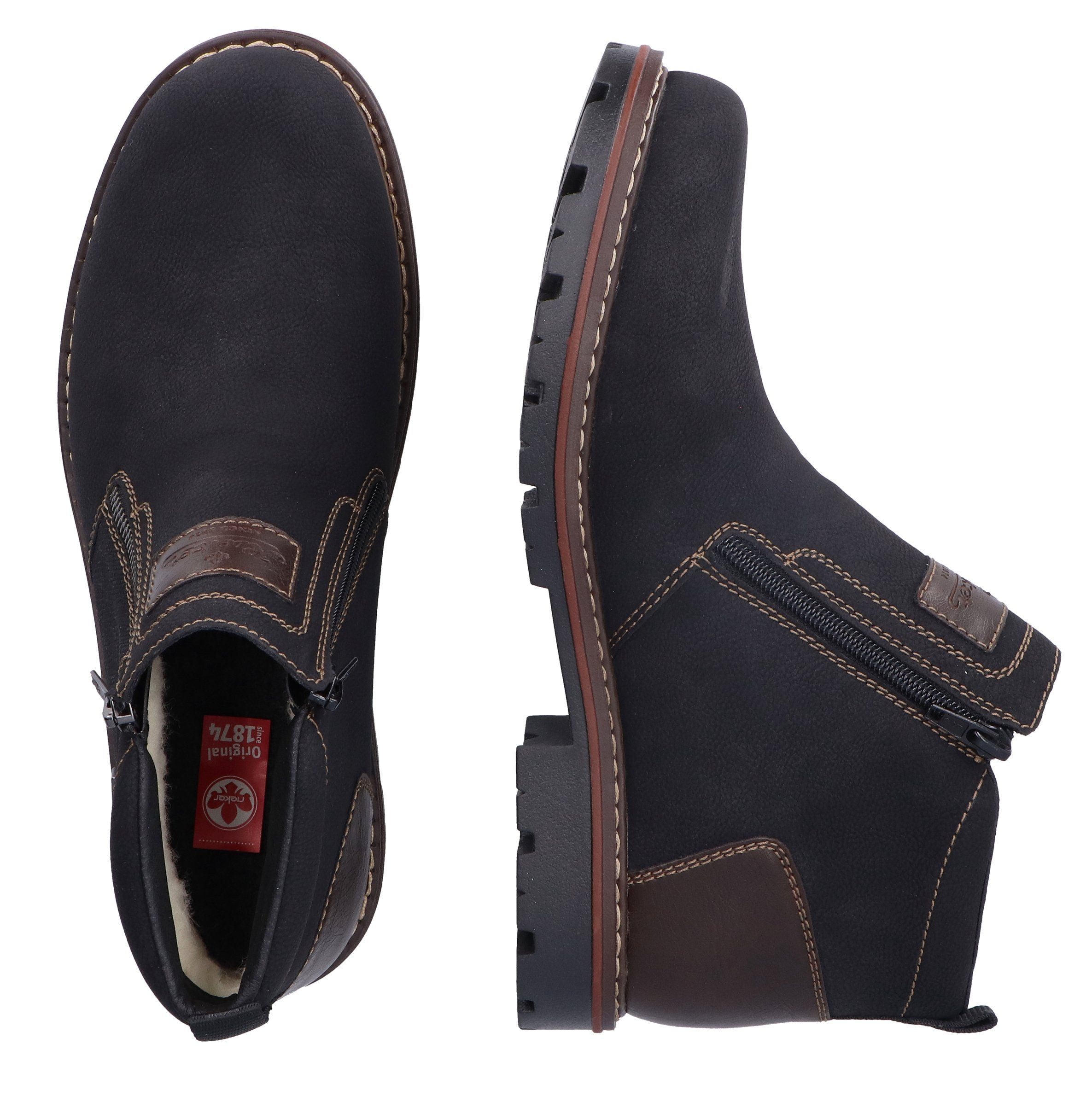 Rieker Winterlaarsjes , winterboots, warme voering, ritsen, in tex-uitvoering