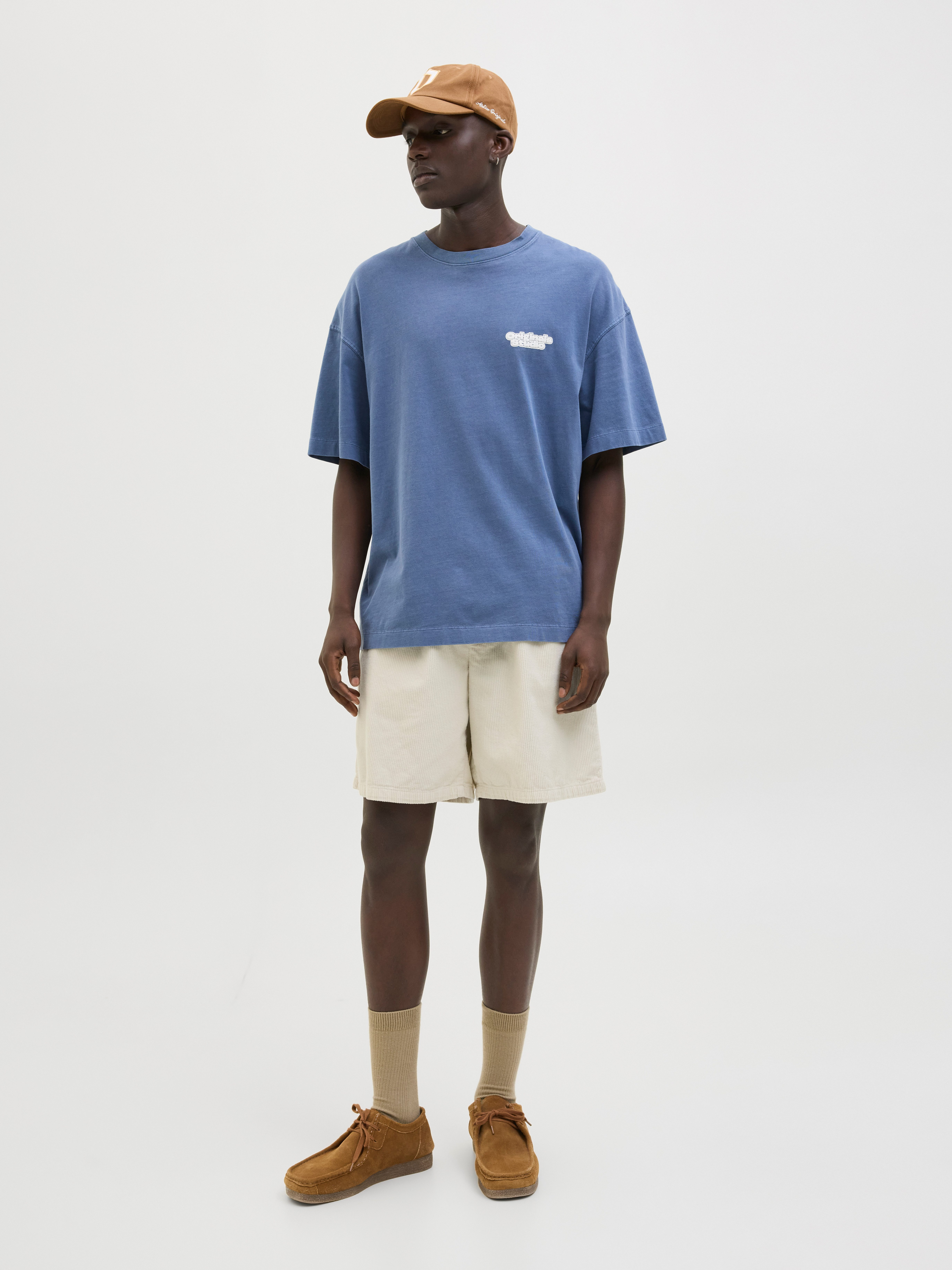 Jack & Jones Joggingbroek JPSTBILL CORDUROY JOGGER SHORTS SRT SN