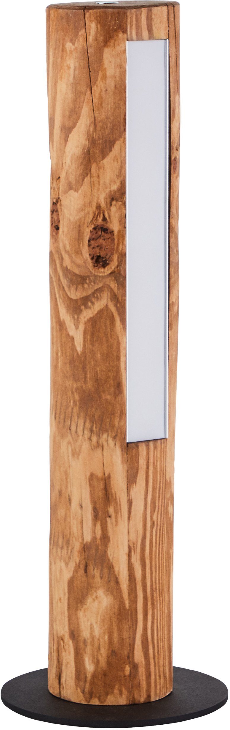 Brilliant Leuchten Led-tafellamp Odun 46 cm hoogte, touchdimmer, 800 lm, warmwit, hout / metaal, grenen gebeitst (1 stuk)