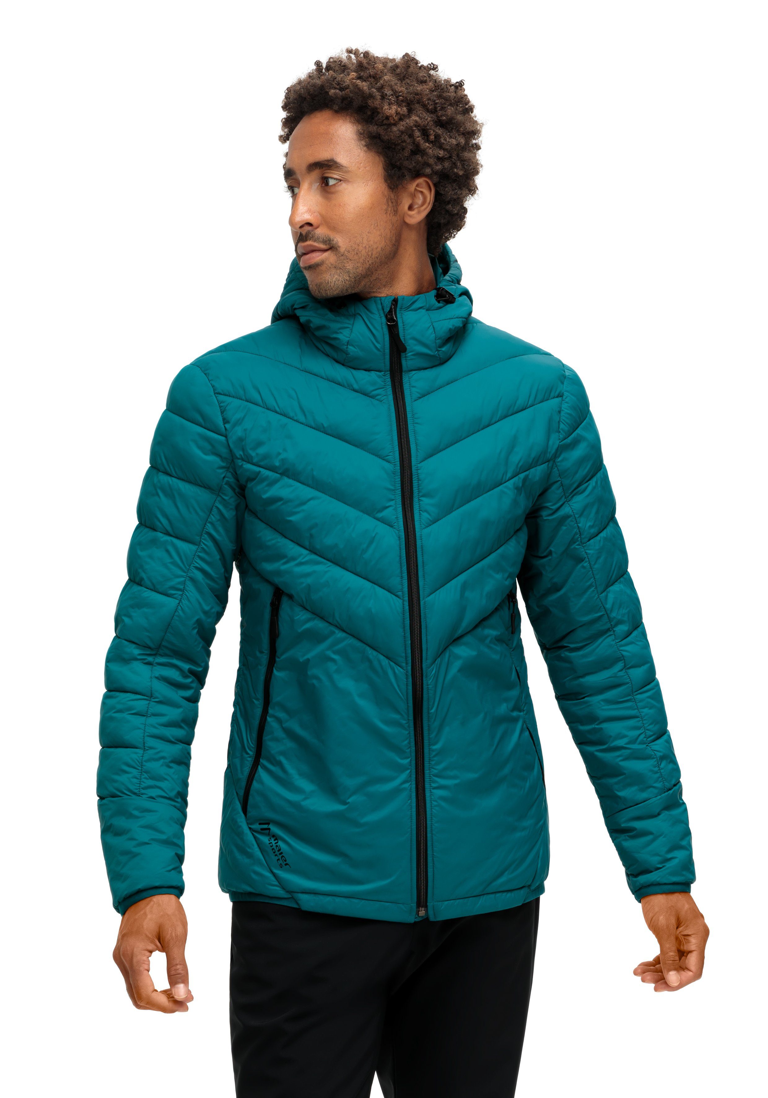 Maier Sports Outdoorjack Loket M Heren wandeljas, ademende jas met capuchon