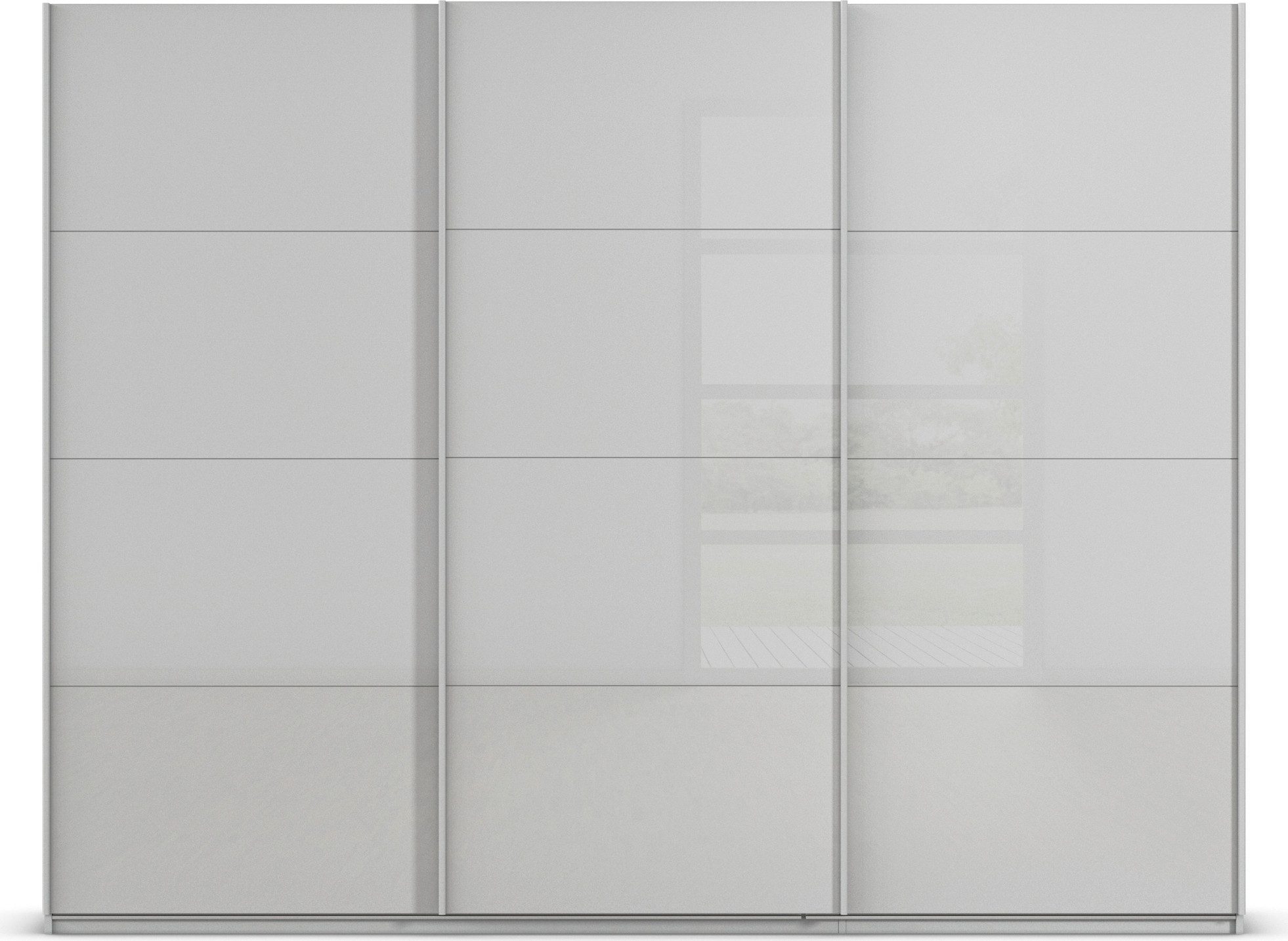 rauch Schuifdeurkast Kledingkast Kast Garderobe AGORDO met Glasfront doordachte binnenuitrusting, in 4 breedtes en 2 hoogtes made in germany