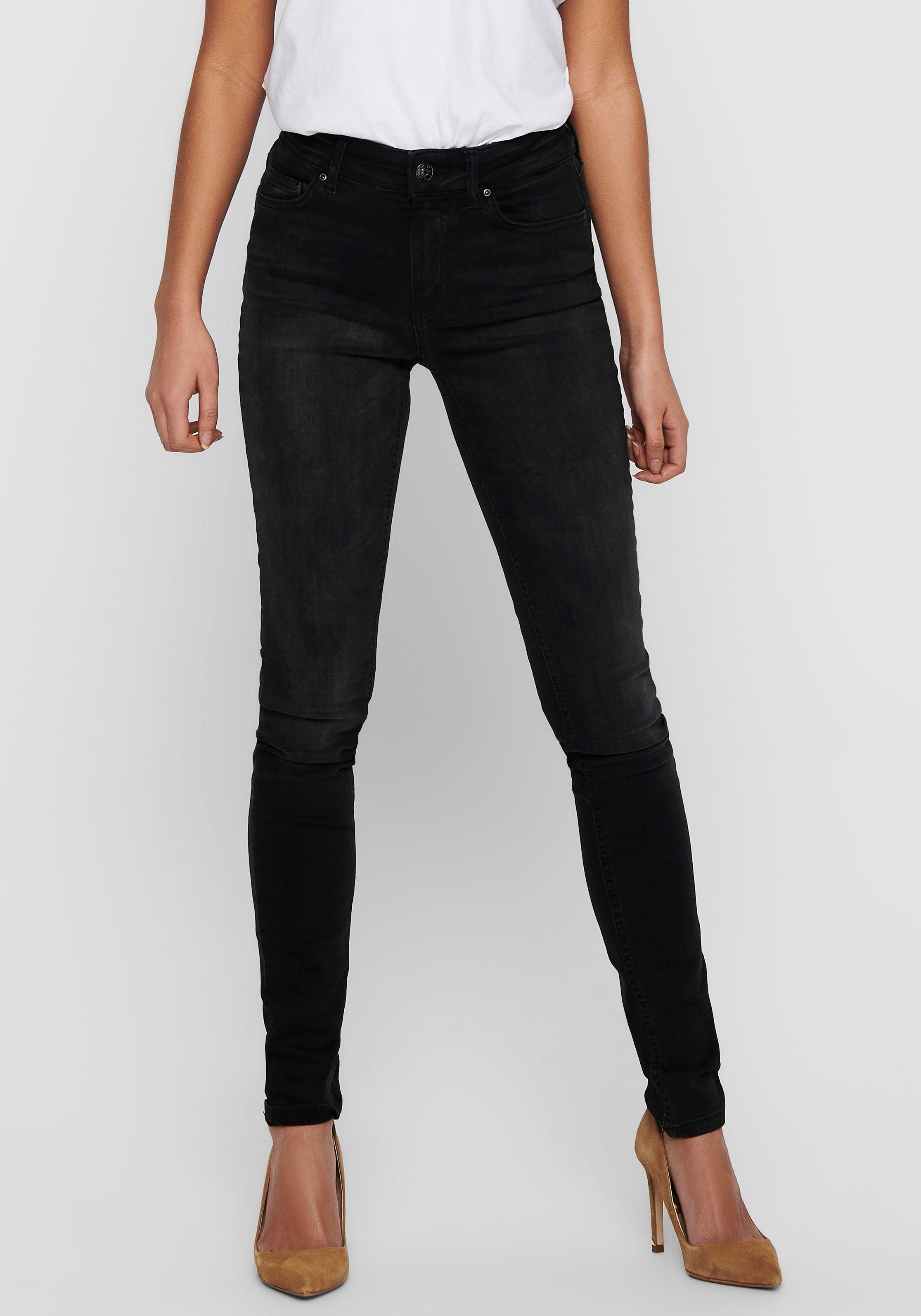 NU 21% KORTING: Only skinny fit jeans ONLBLUSH LIFE MID