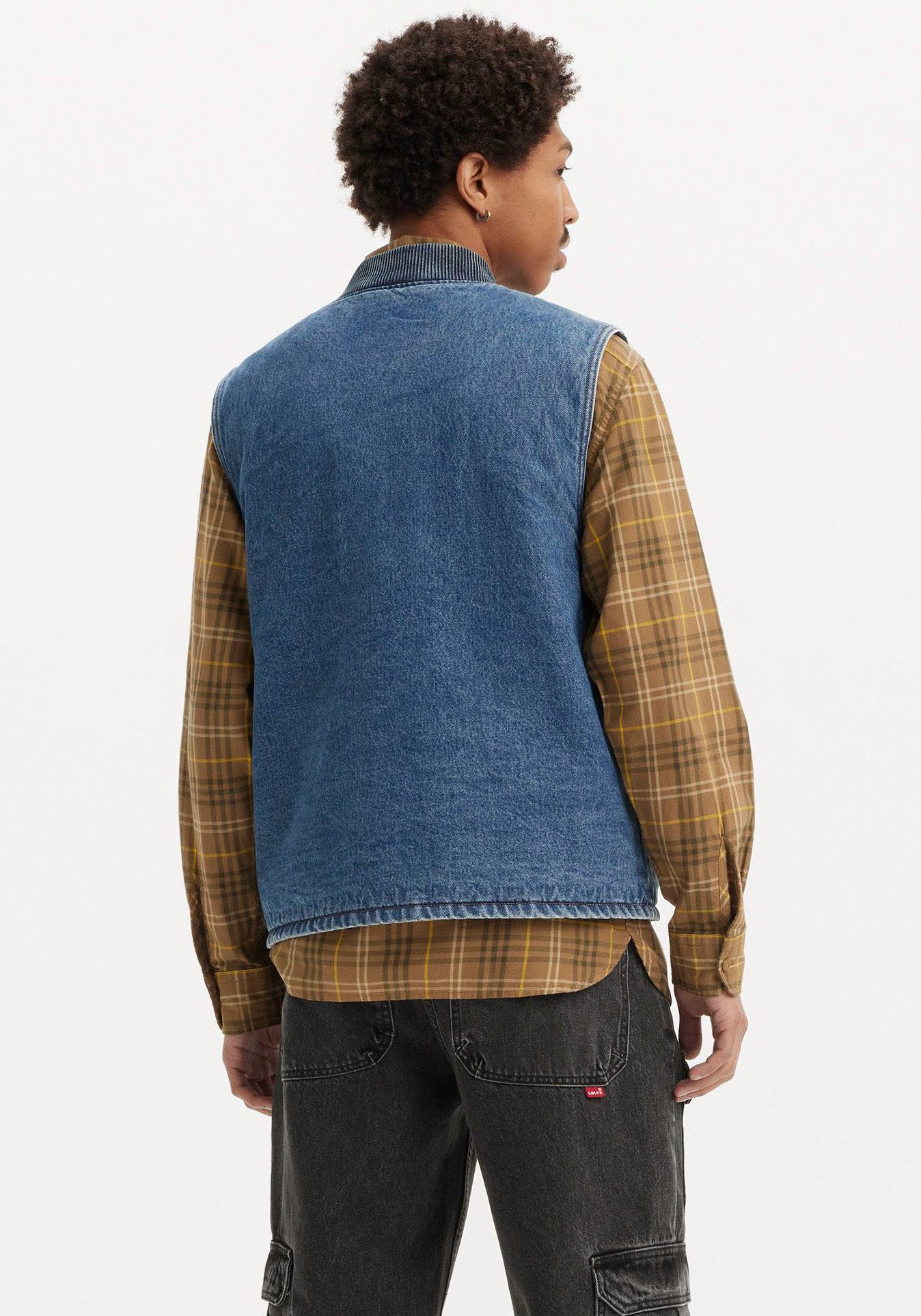 Levi's® Jeansgilet SANSOME met een ritssluiting