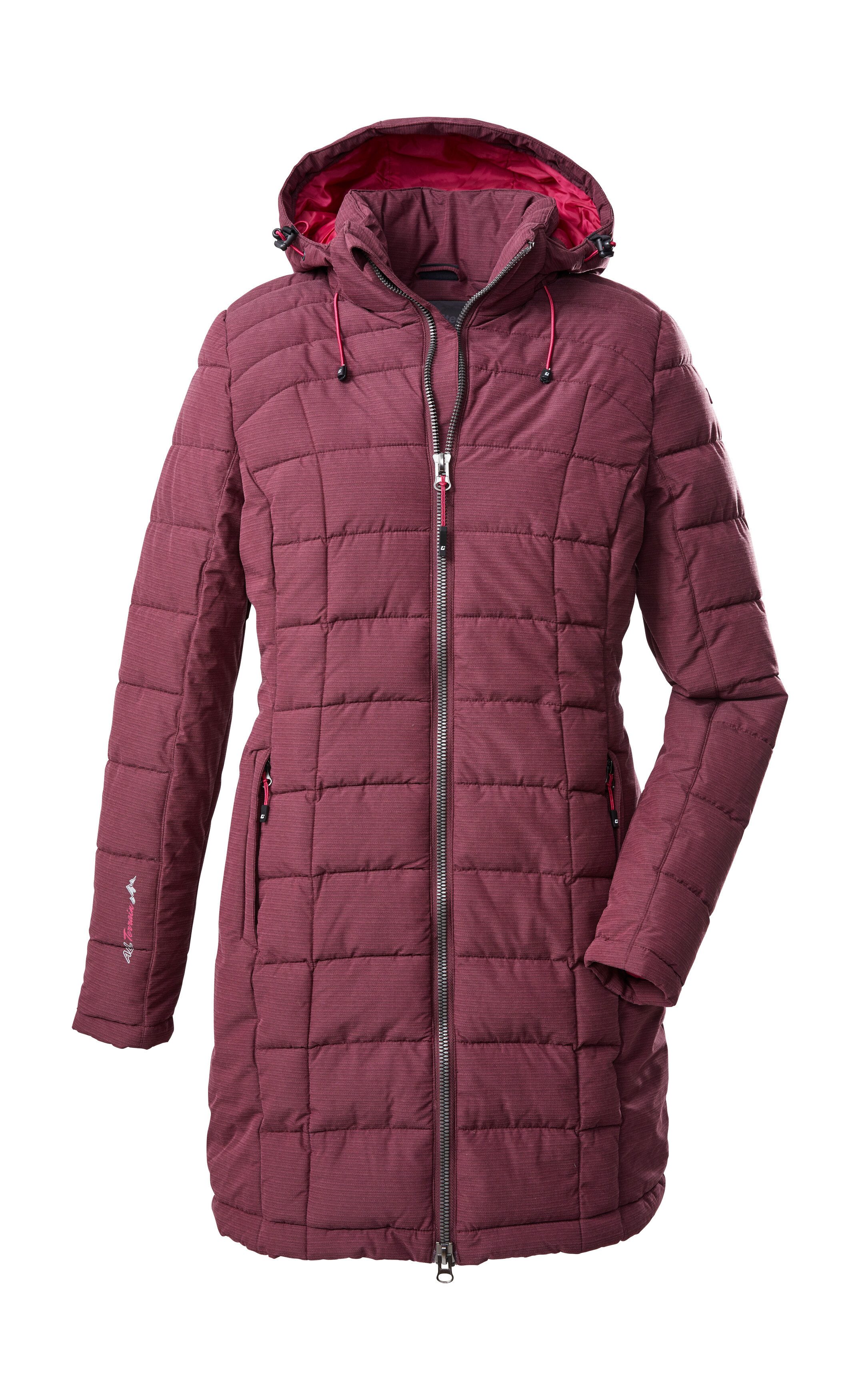 Killtec Gewatteerde jas Skane WMN Quilted PRK Moderne parka van killtec: warm, water- en winddicht, ademend dames donsjassen maat 46 paars