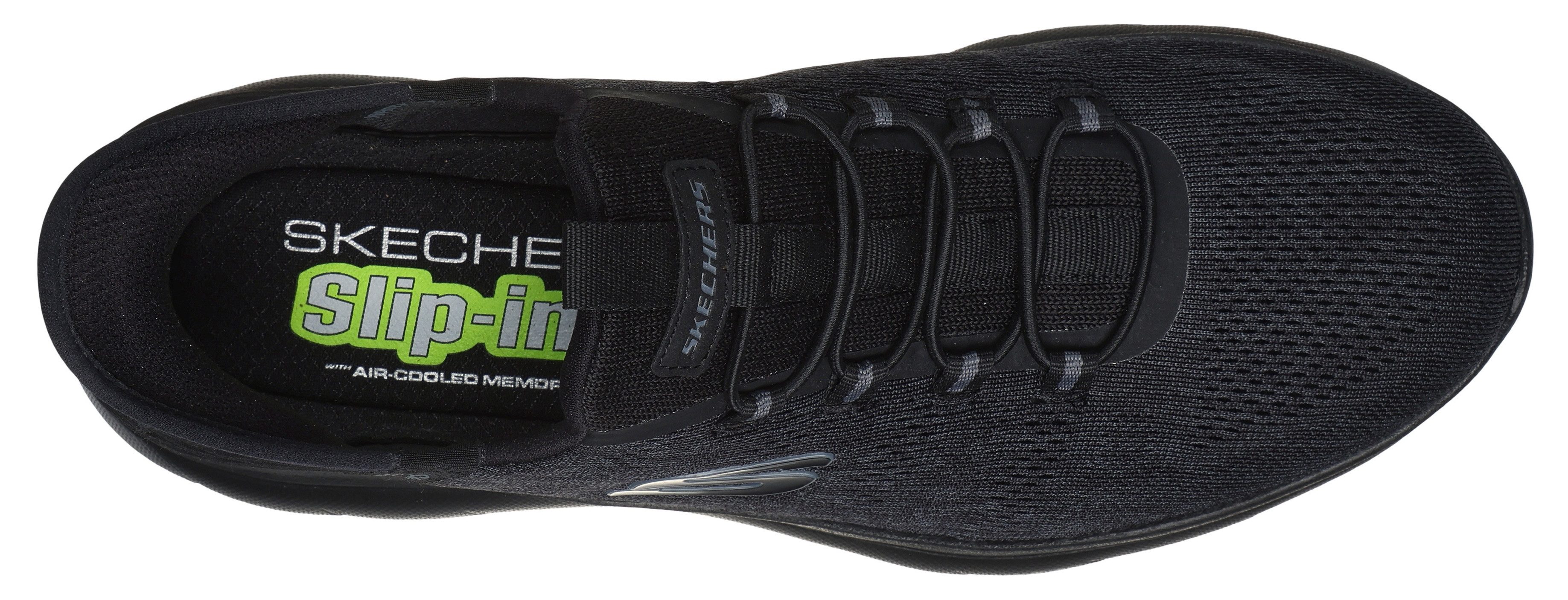 Skechers Slip-on sneakers SUMMITS-KEY PACE Slipper, vrijetijdsschoen, lage schoen in vegan uitvoering