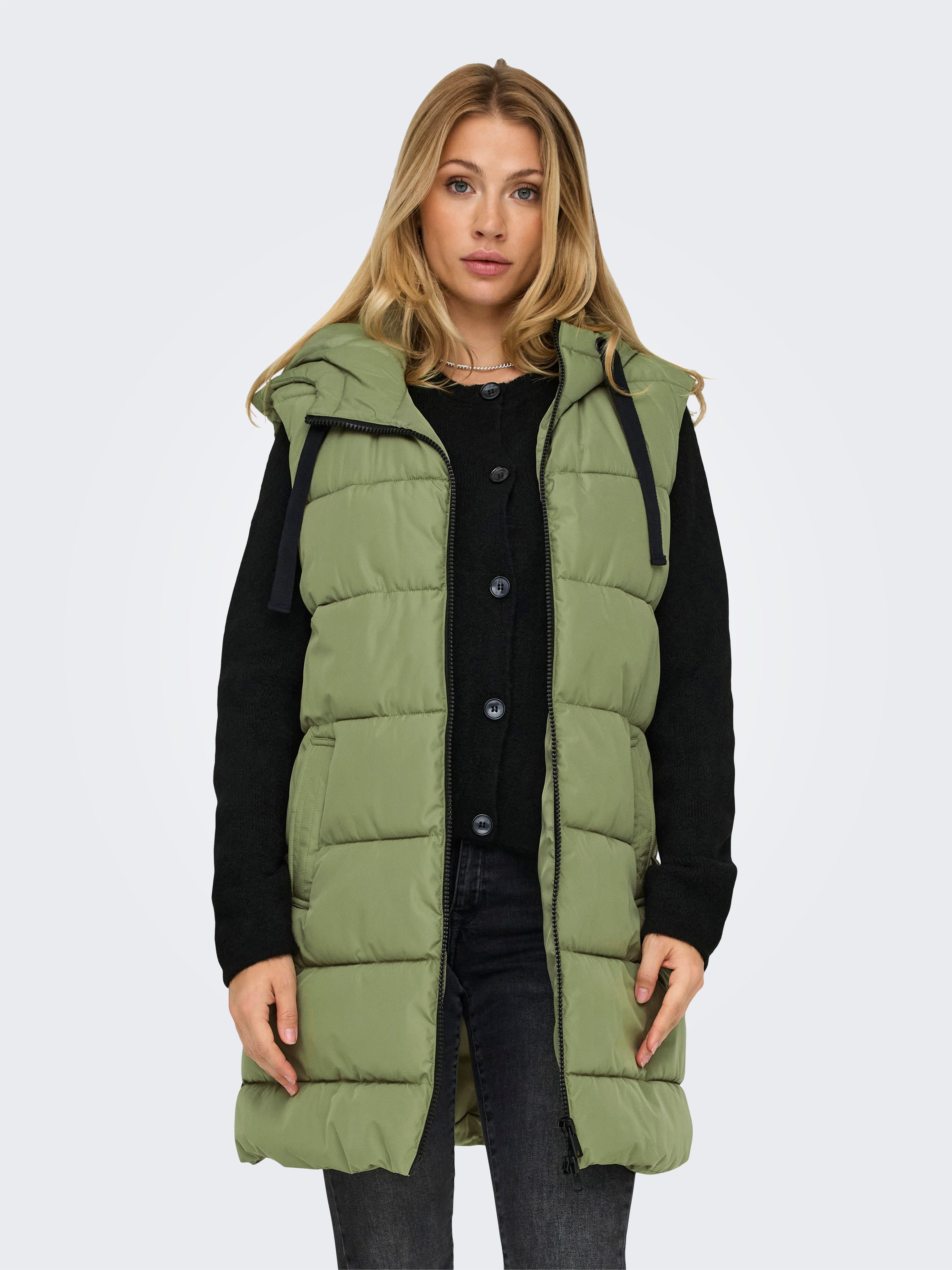 Only Gilet ONLCLAIR PUFFER HOOD WAISTCOAT OTW CC