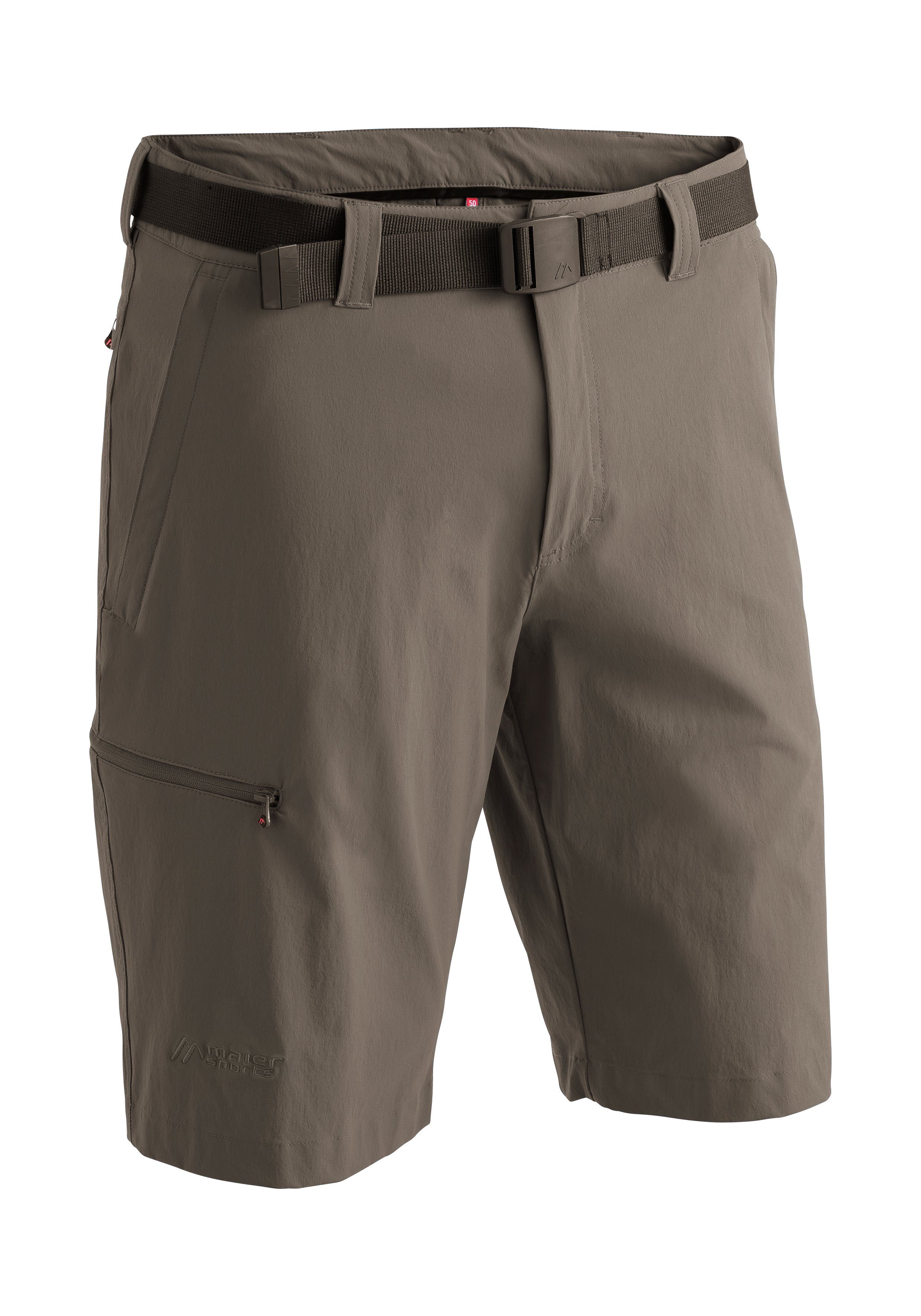 Maier Sports Functionele short Huang Heren shorts, korte outdoor-broek, bermuda met 4 zakken, regular fit heren sportshorts maat 68 beige