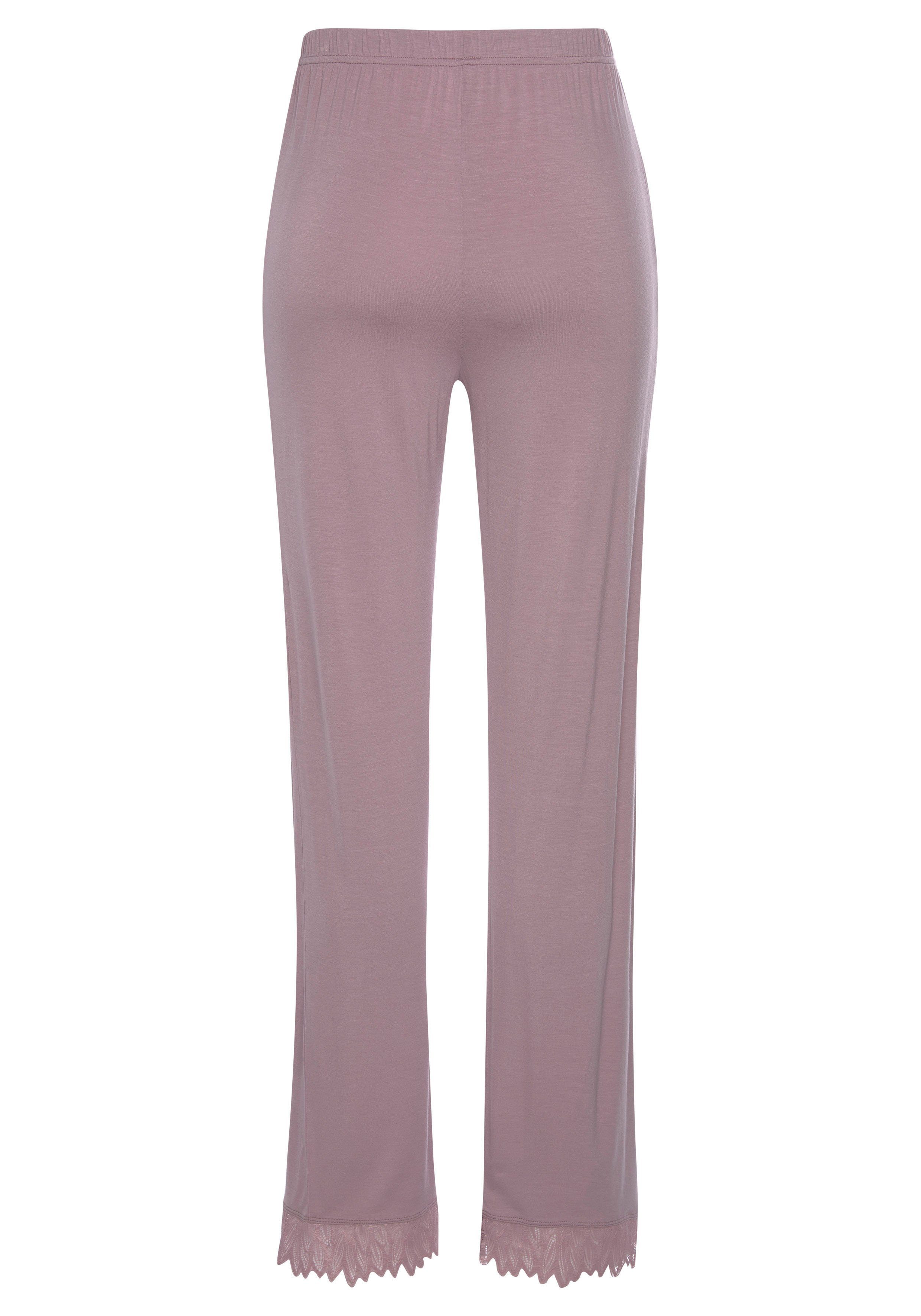 Lascana Pyjamabroek met kanten details