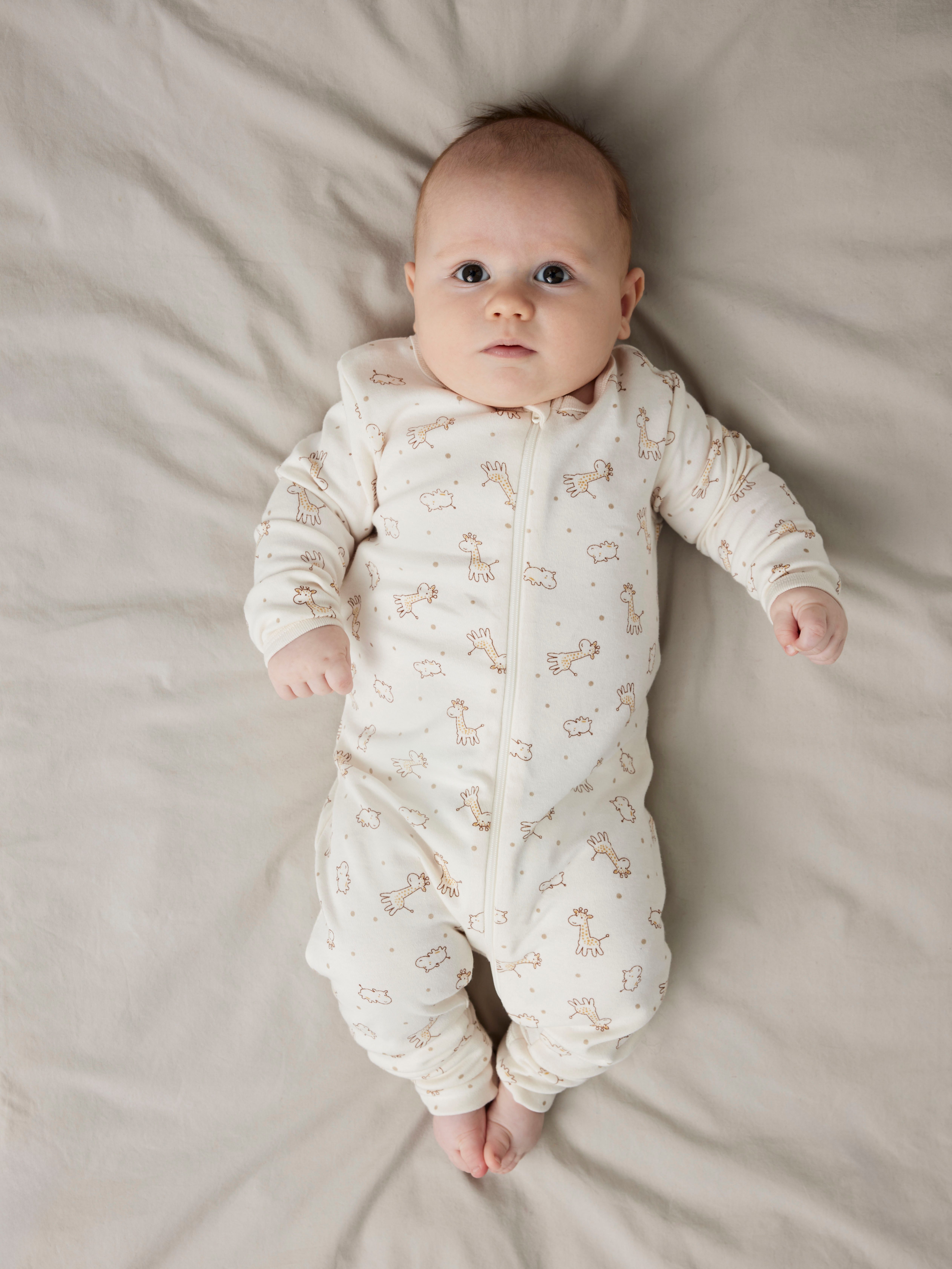Name It Slaaponesie NBNNIGHTSUIT 2P ZIP FF JET GIRAFFE NOOS (set, 2-delig)