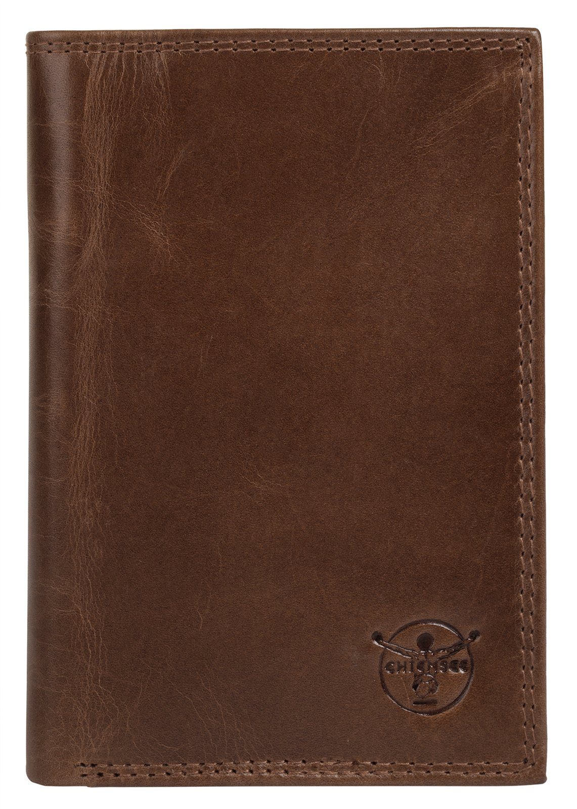 Chiemsee Portemonnee echt leder unisex portemonnees maat 14 cm bruin