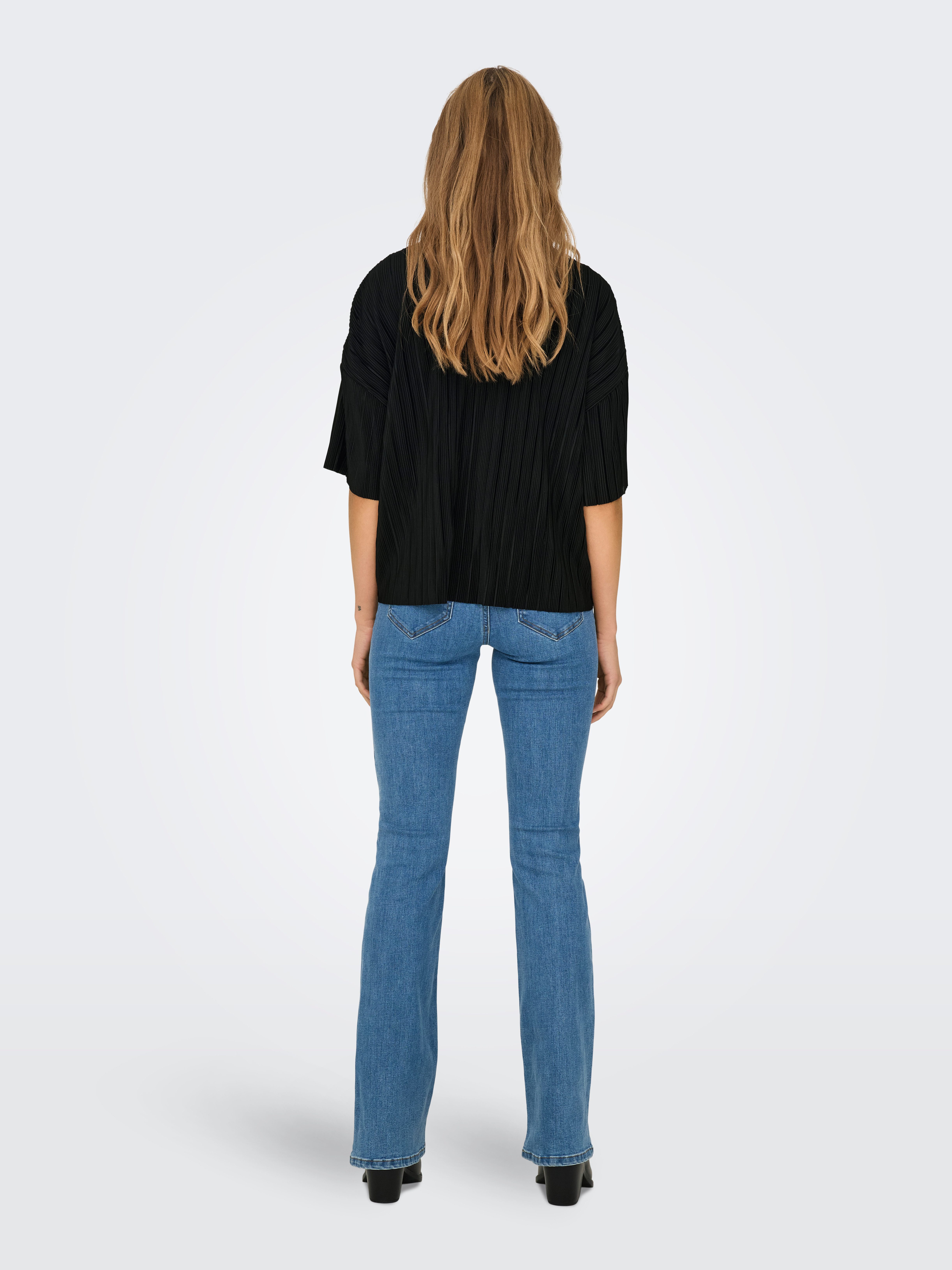Only Plisséshirt ONLRAVENNA S/S PLISSE TOP NOOS JRS
