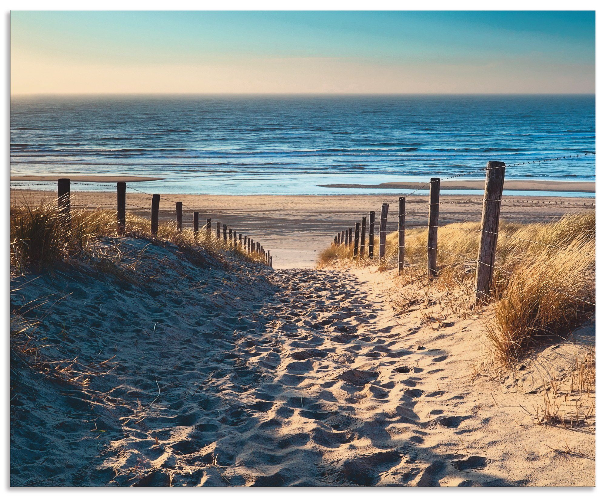 Artland Keukenwand Weg naar het Noordzeestrand zonsondergang zelfklevend in vele maten - spatscherm keuken achter kookplaat en spoelbak als wandbescherming tegen vet, water en vuil