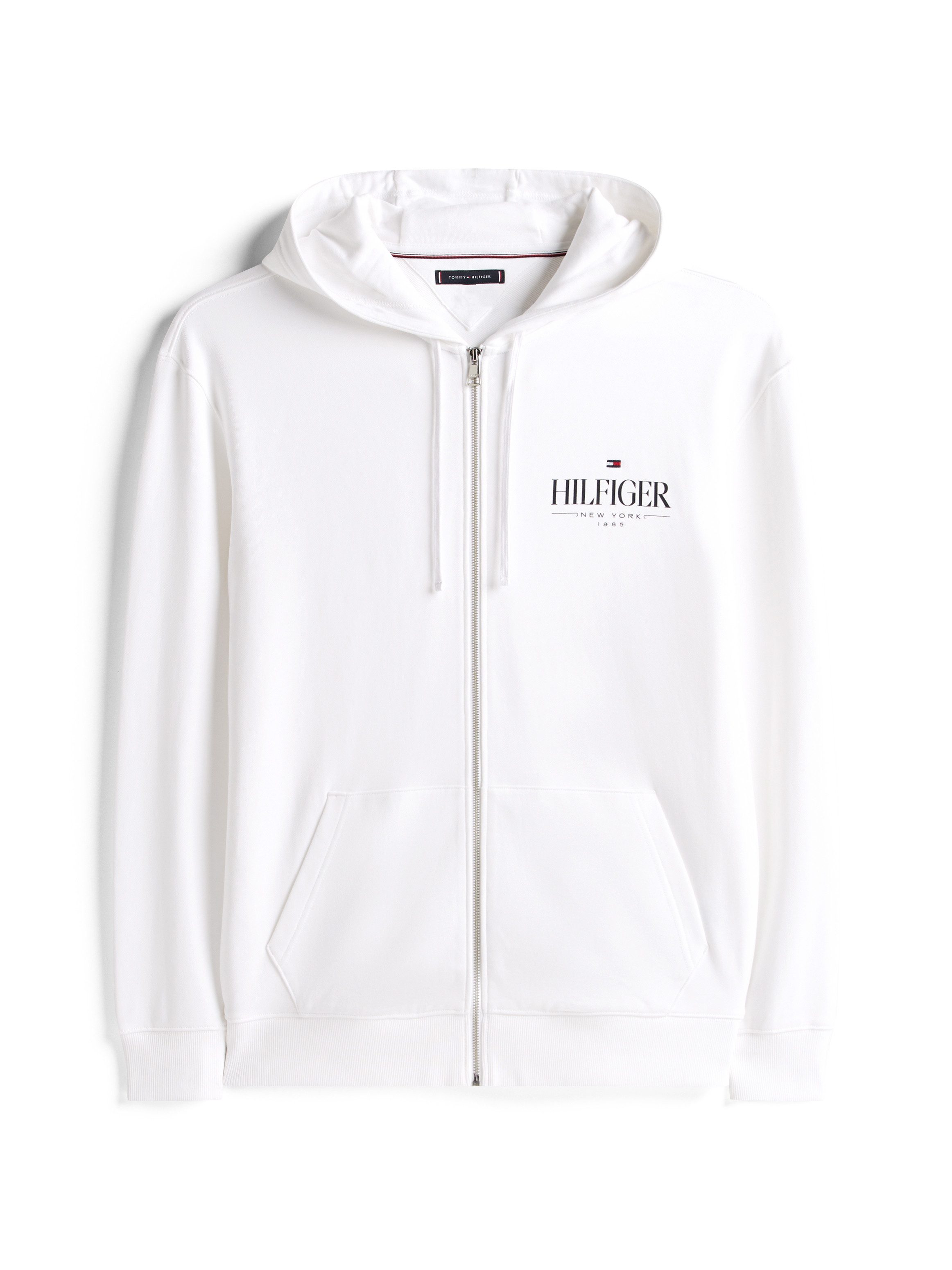 Tommy Hilfiger Capuchonsweatvest BT-HILFIGER STACKED HOODED ZIP-B