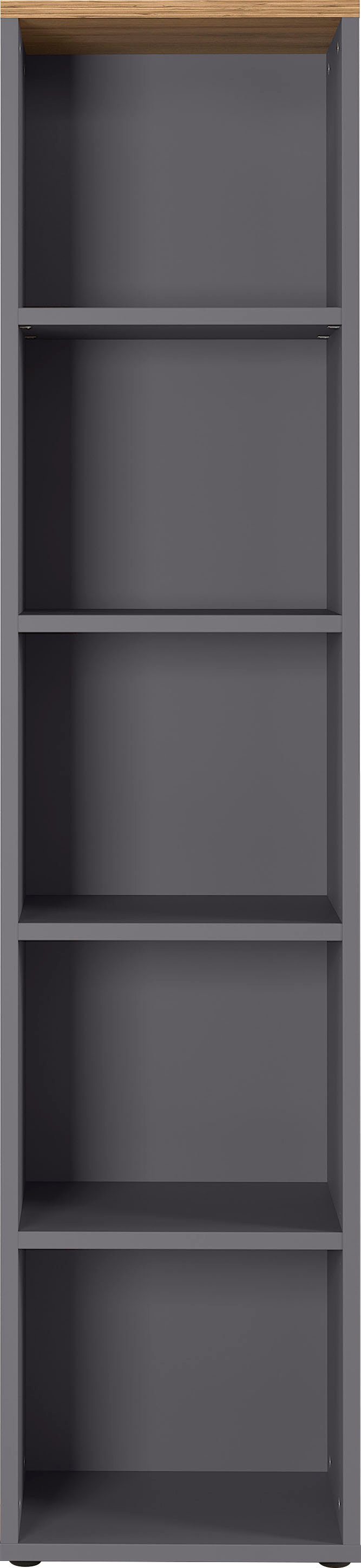 GERMANIA Ordnerrek GW-Agenda archiefkast met verstelbare planken, breedte 45 of 80 cm, made in germany boekenkasten maat 45x40x197 cm grijs