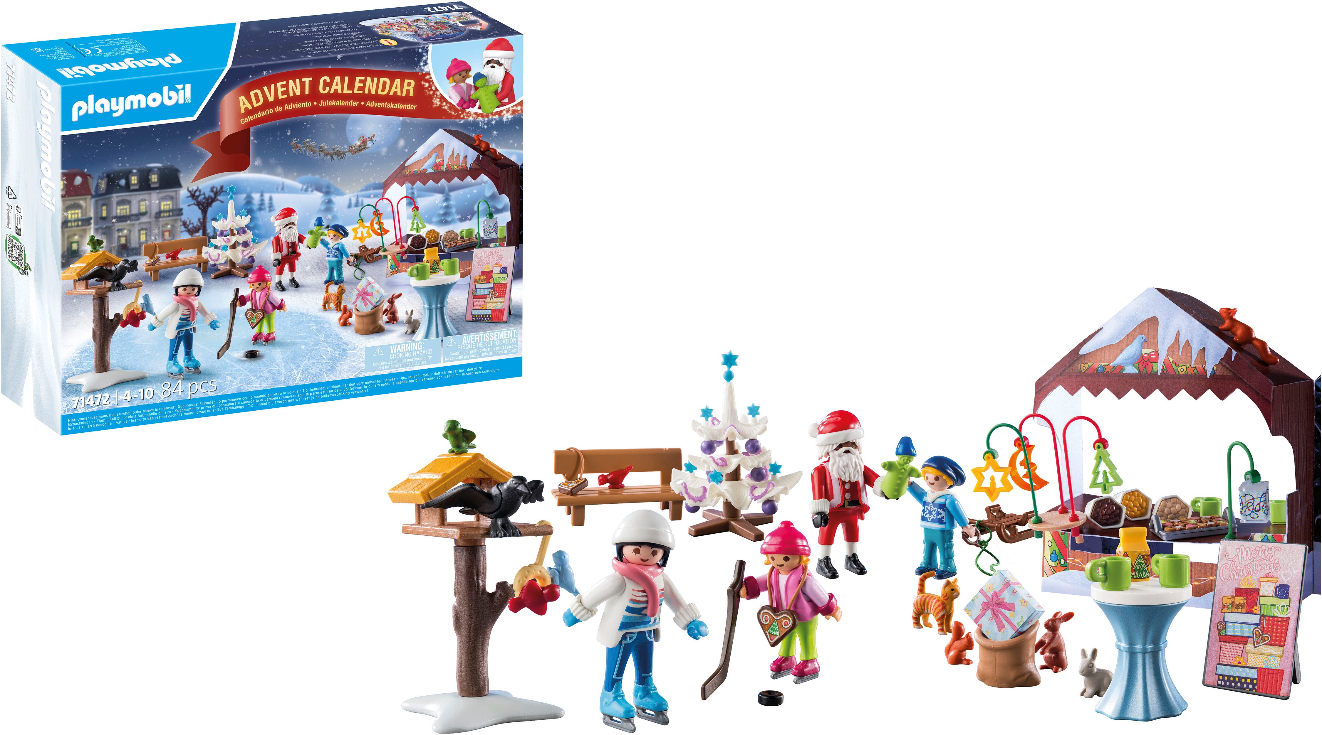 Playmobil® Speelgoed adventskalender Speelstenen, Uitstapje naar de Kerstmarkt (71472)