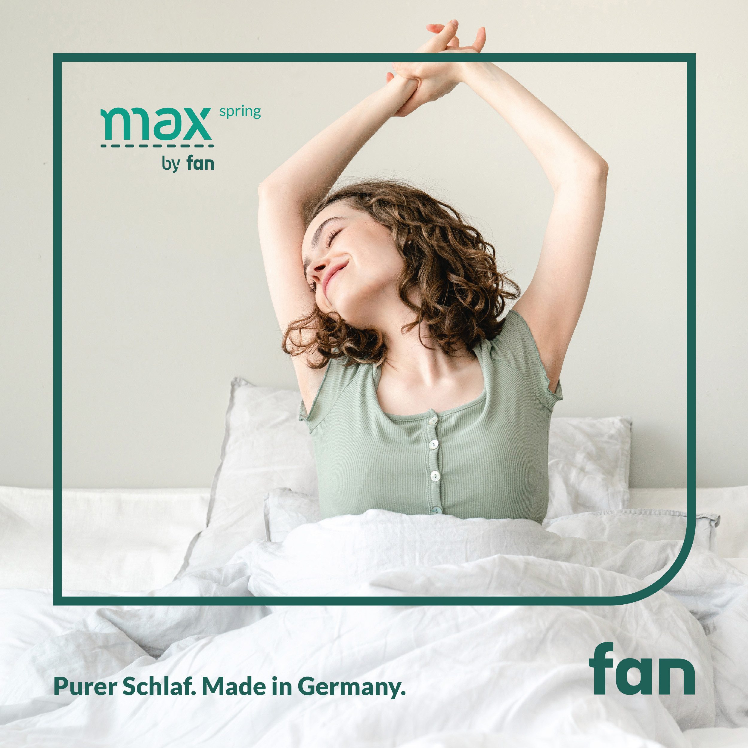 f.a.n. Frankenstolz Pocketveringsmatras Max spring by fan, 90x200 cm, 140x200 & andere maten hoogte 18 cm