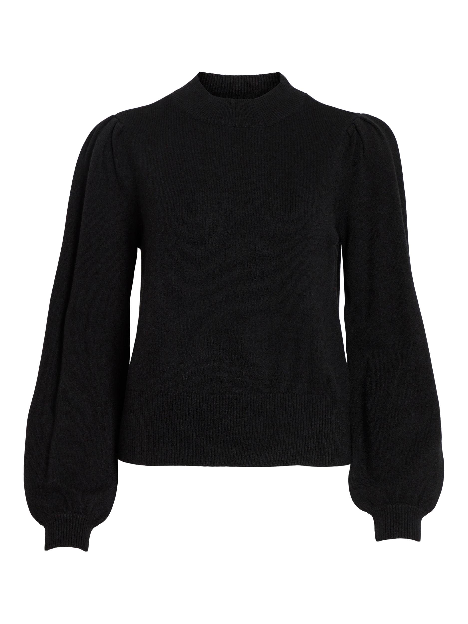 Vila Trui met ronde hals VIRIL TURTLE-NK BALLOON L/S TOP - NOOS