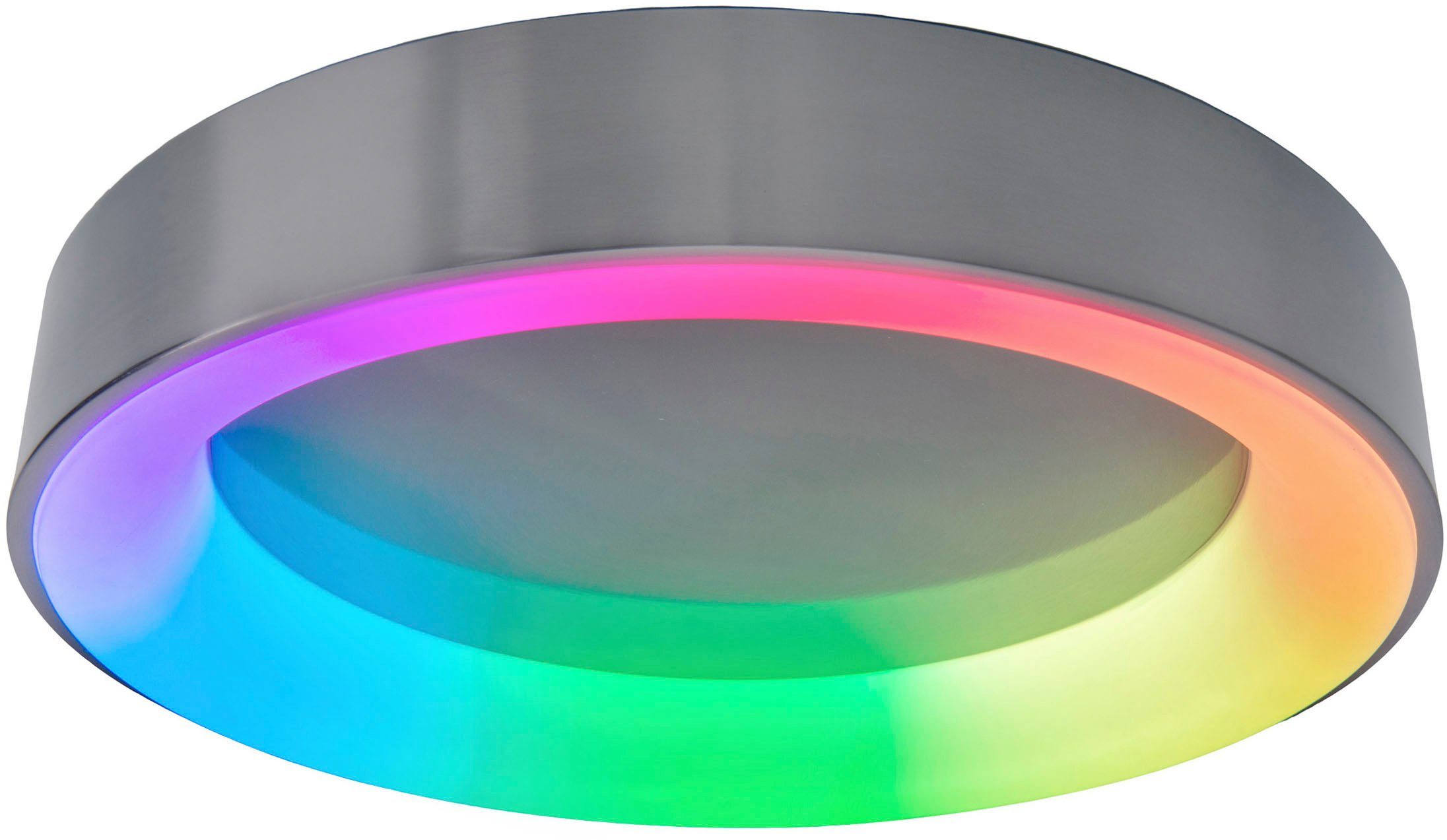 näve Led-plafondlamp Multo Nachtlicht-, geheugenfunctie, CCT, regenboogkleuren, afstandsbediening, dimbaar (1 stuk)