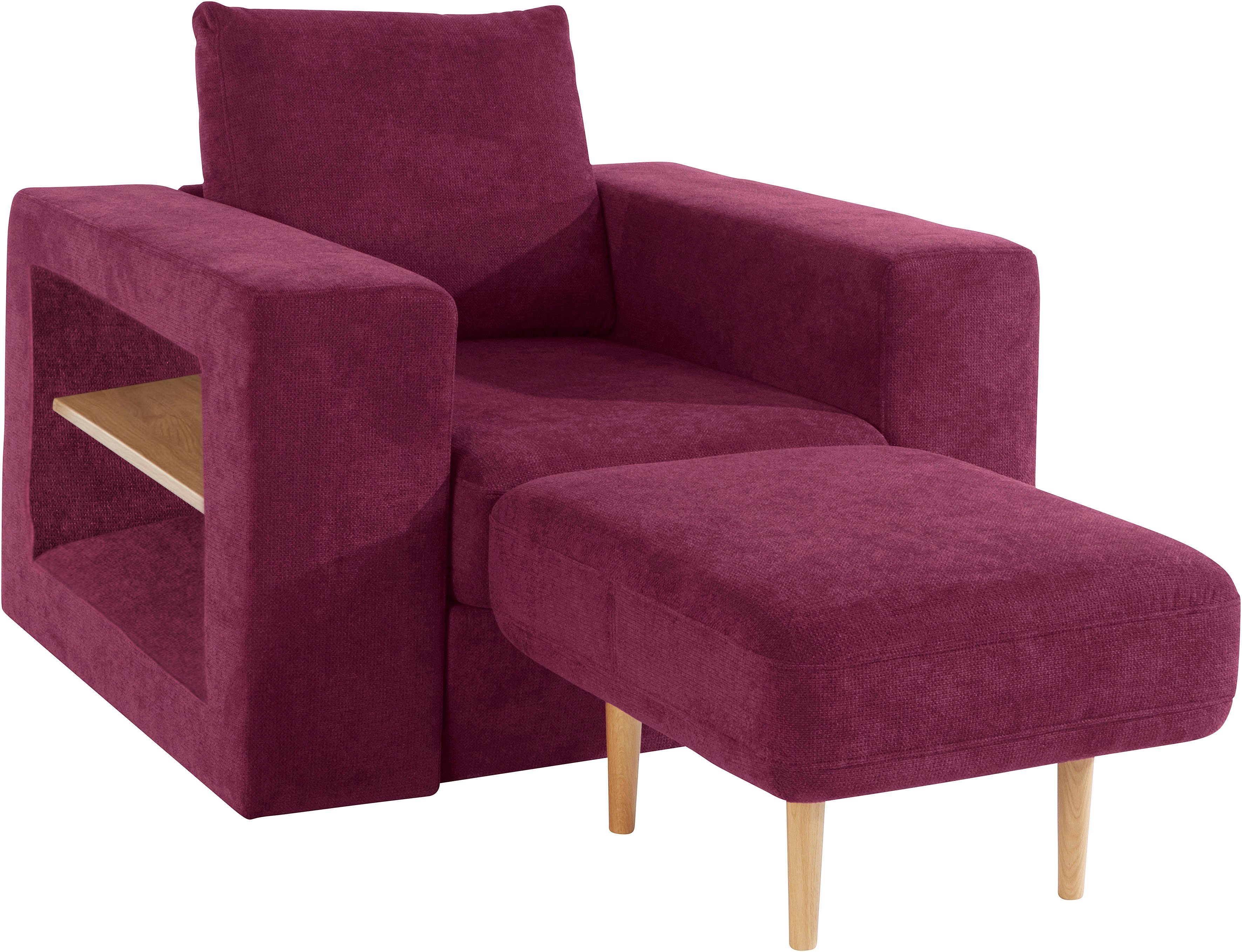 LOOKS BY WOLFGANG JOOP Fauteuil Looksvb Aan te passen fauteuil: fauteuil wordt fauteuil met 1 hocker, kastfunctie