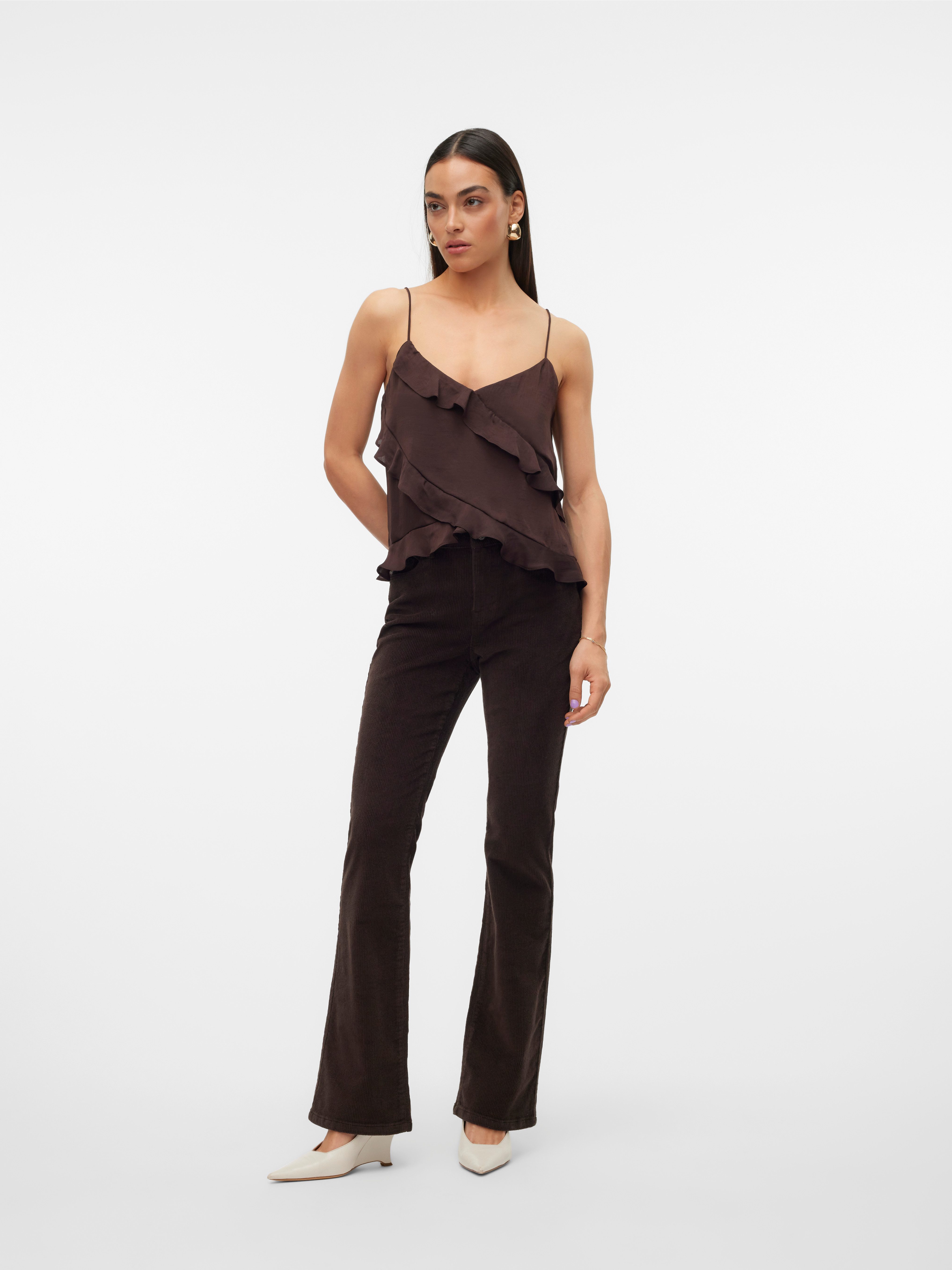Vero Moda Bootcut jeans VMFLASH MR FLARED CORDUROY PANTS NOOS