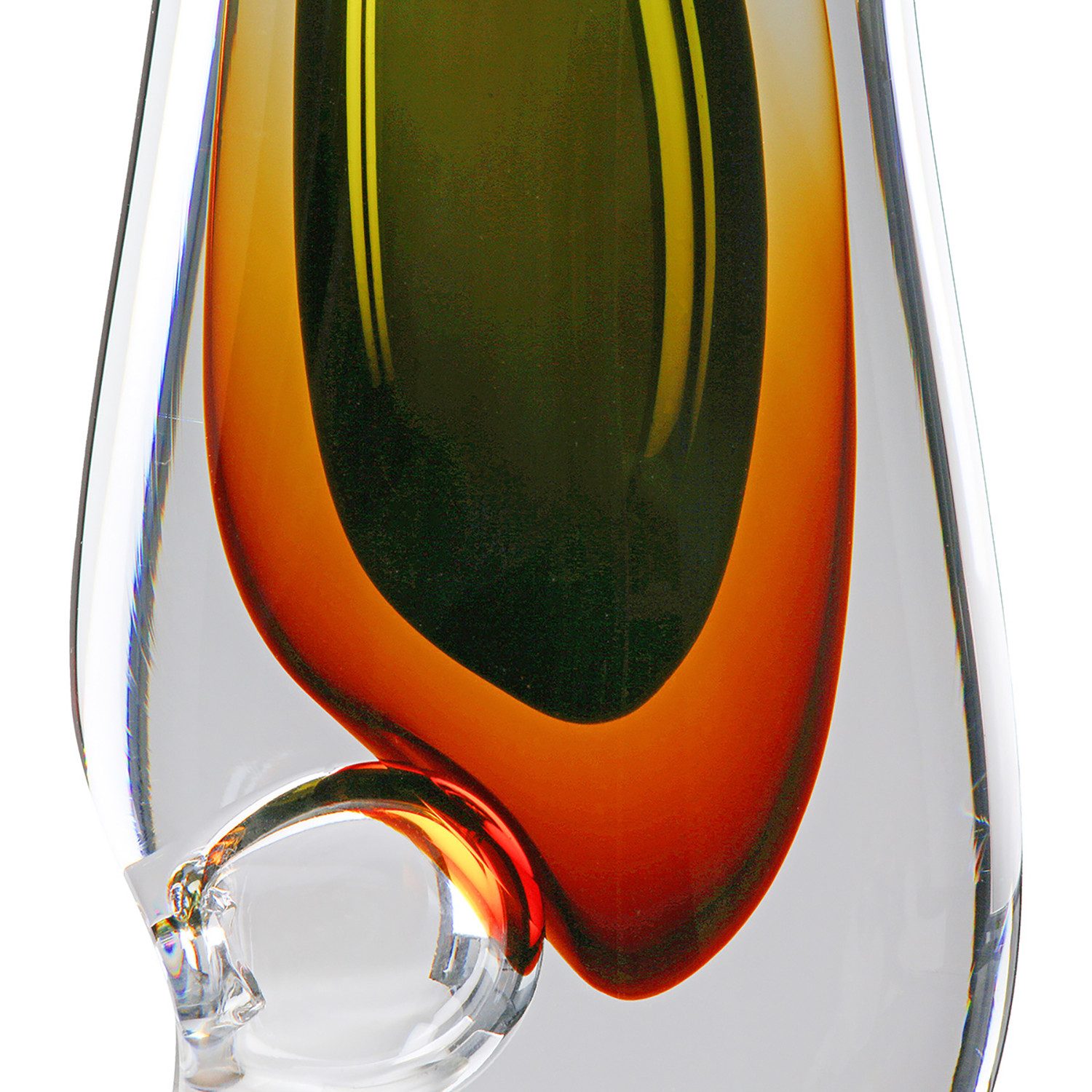 Casablanca by Gilde Tafelvaas Vase "Finesse" braun, grün, klar H.30 cm (1 stuk)