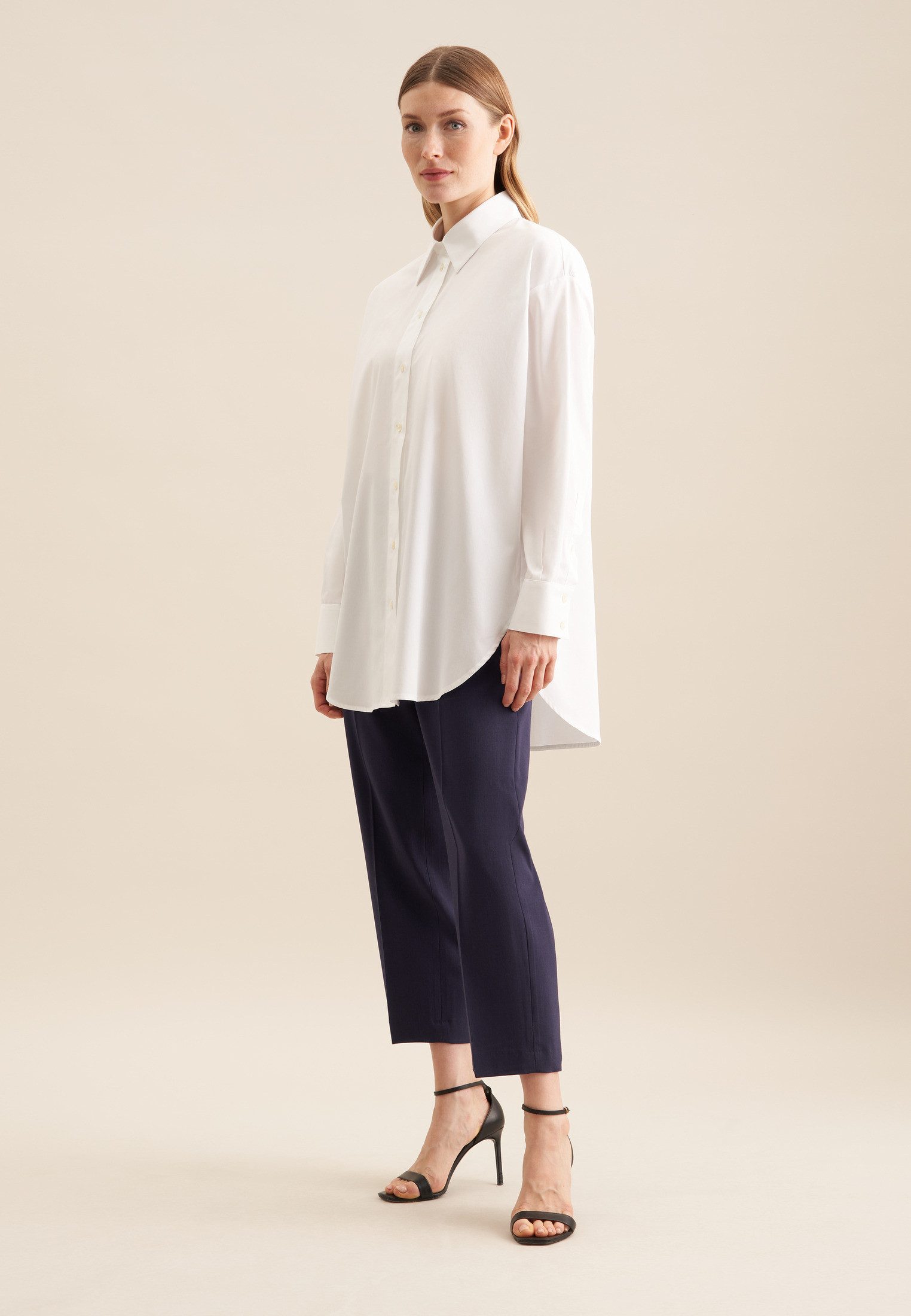 seidensticker Overhemdblouse Kraag uni