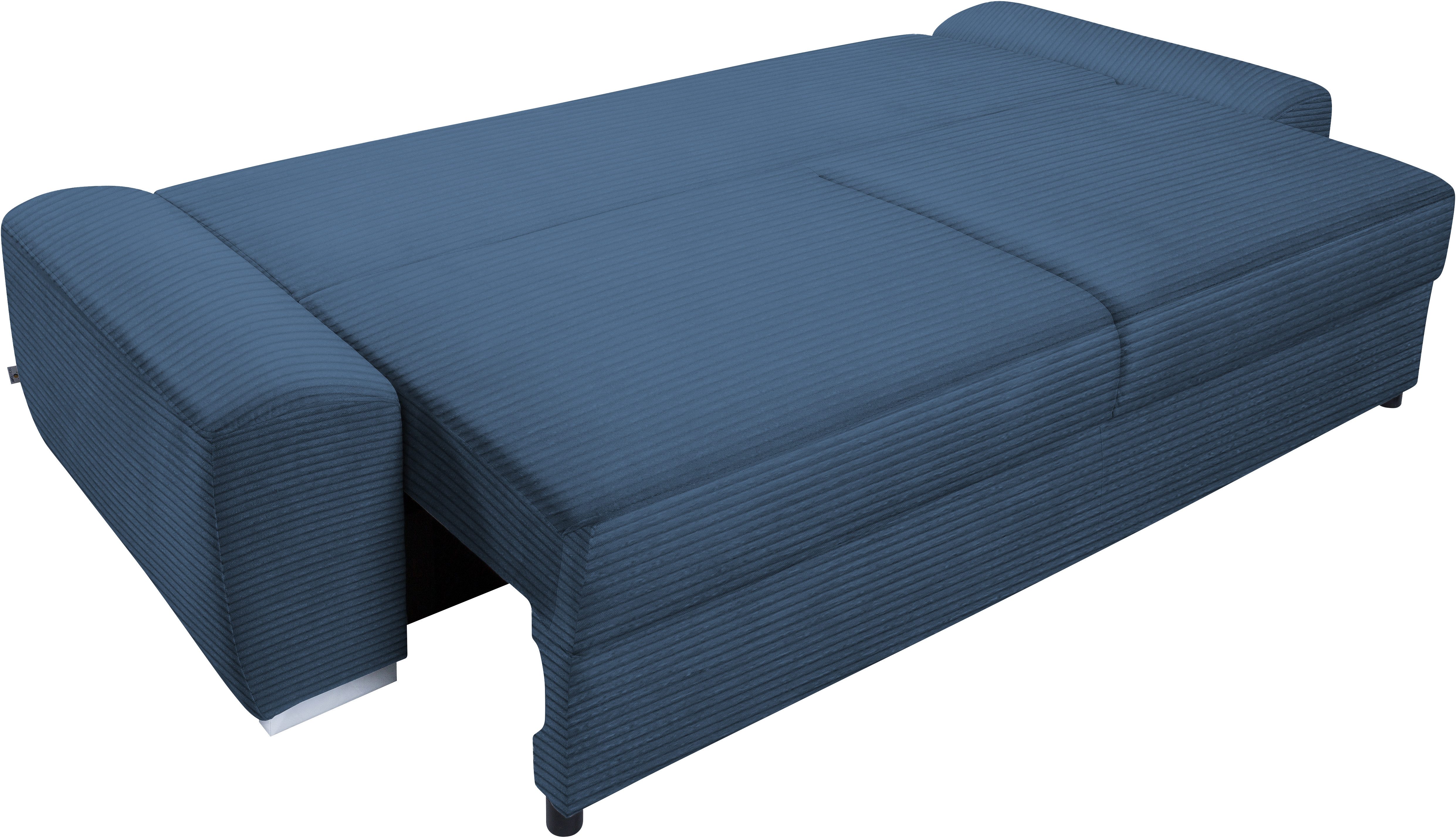exxpo - sofa fashion 3-zitsbank SOLSBURY, comfortabel en gezellig, bank, slaapbank incl. pocketvering-bekleding, bedfunctie en opbergruimte, in cord