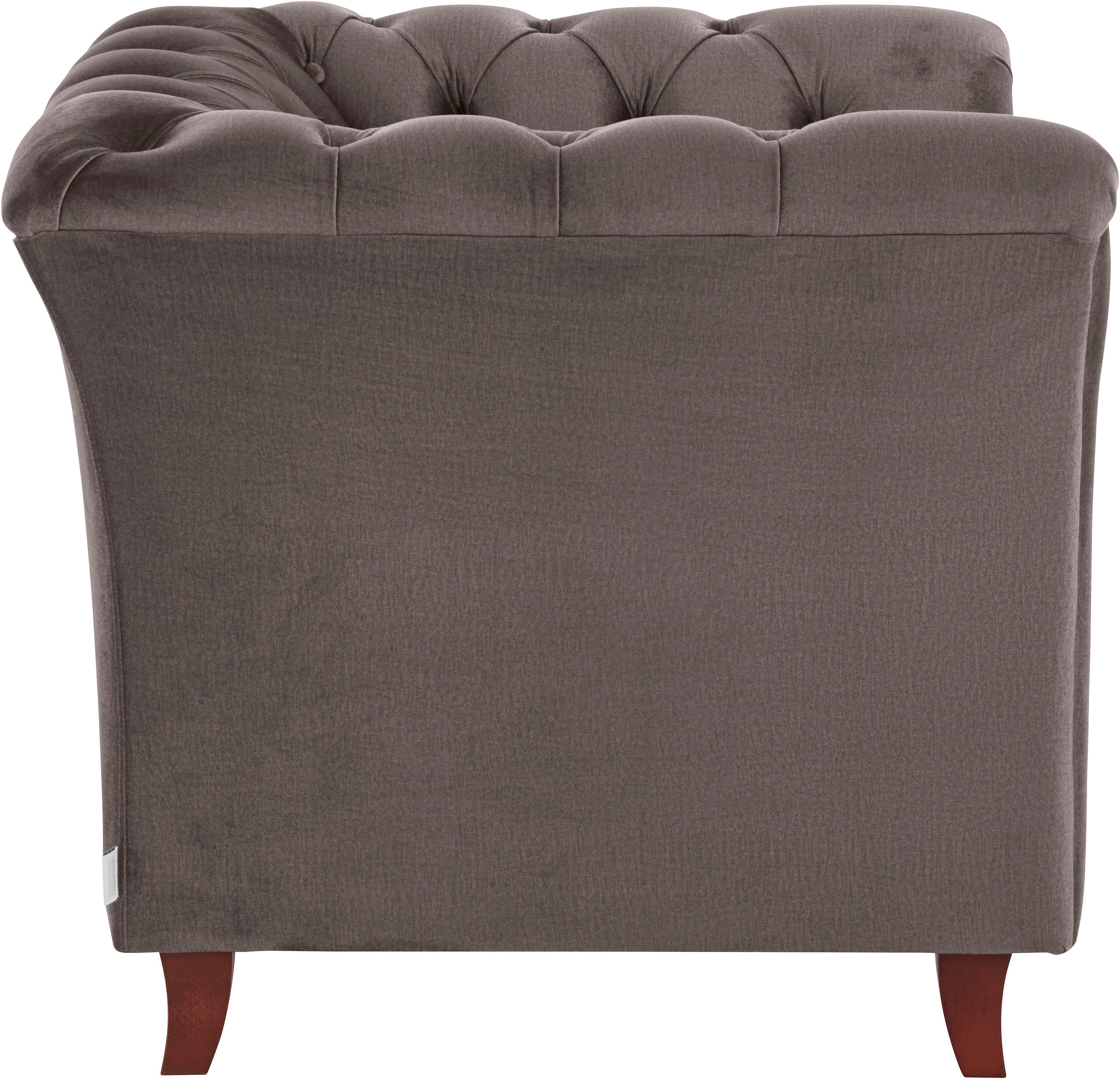 Home affaire Chesterfield-fauteuil Reims cocktailstoel, stoel met echte chesterfield-capitonnage, uitstekende verwerking