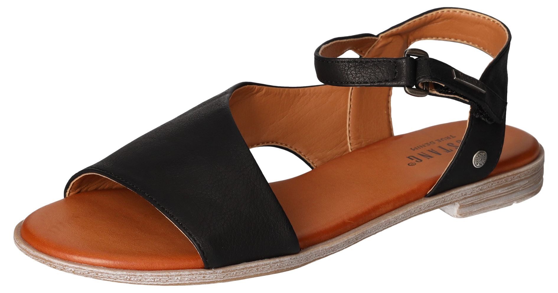 Mustang Shoes Sandalen , zomerschoen, sandaal, riemzandalen in asymmetrische vorm
