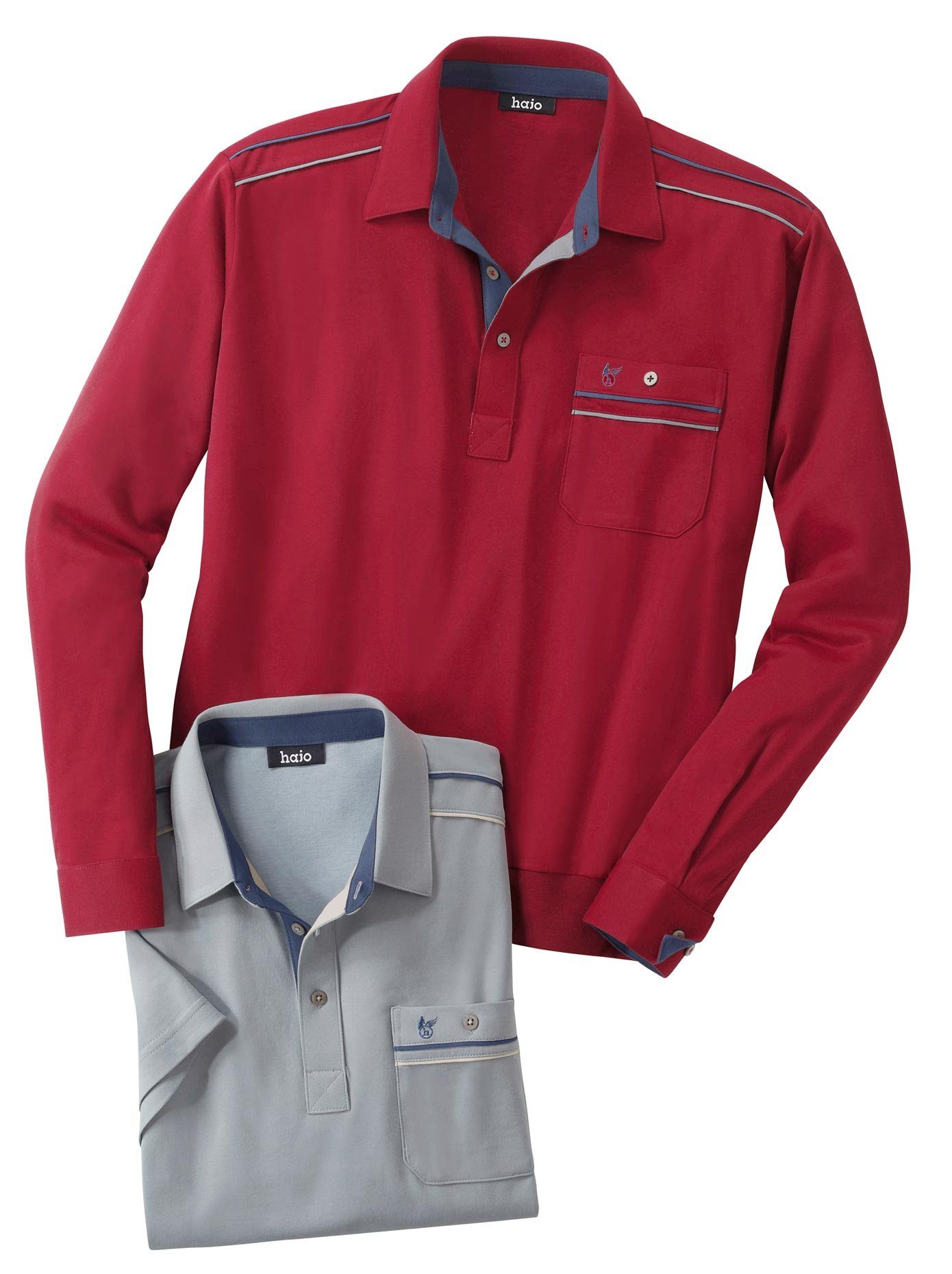 Classic Poloshirt met lange mouwen (1-delig)