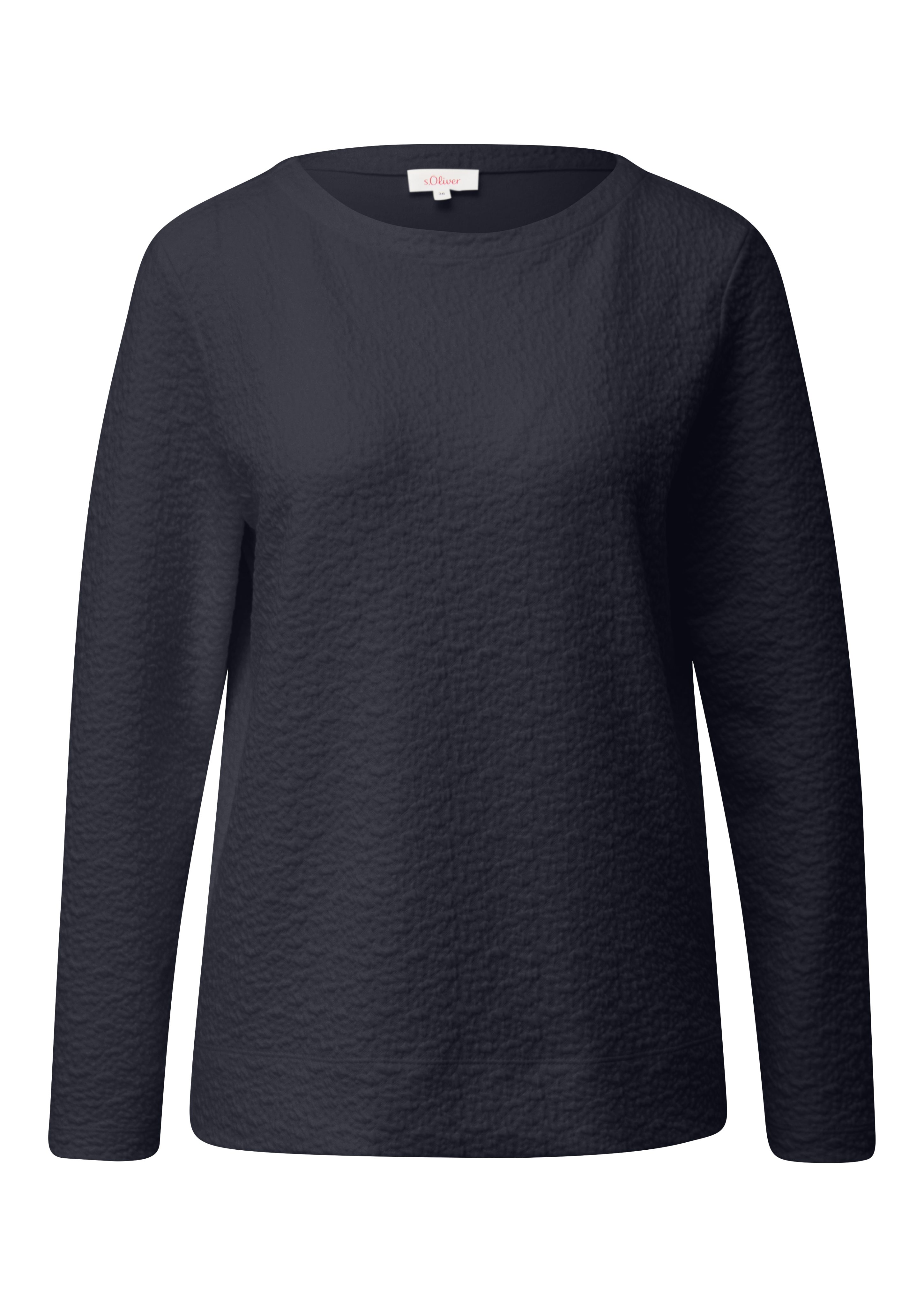 S.Oliver RED LABEL Sweatshirt met structuurmotief