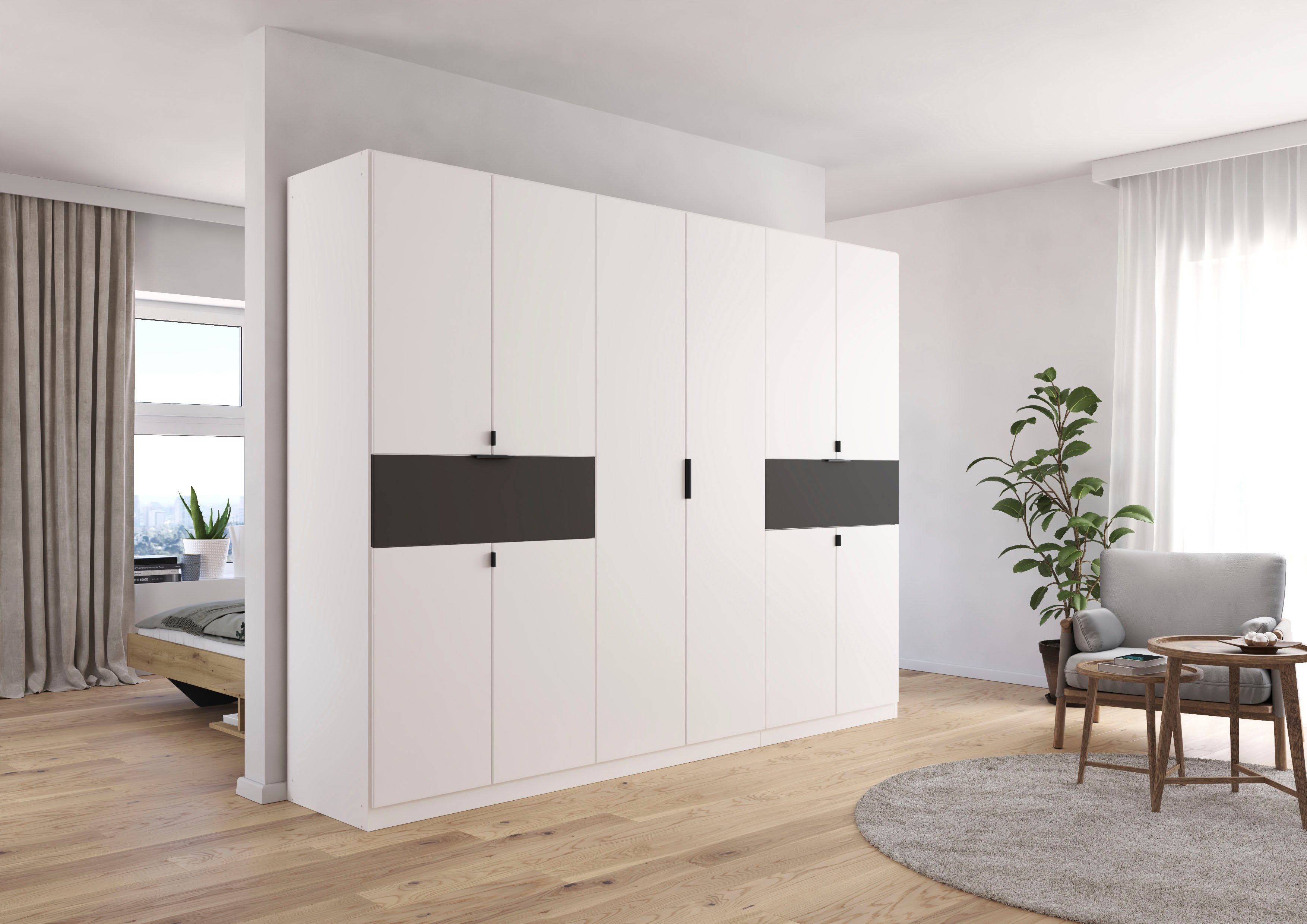 rauch Draaideurkast Kledingkast kast garderobe waskast TICAO met 2 ruime lades, veel opbergruimte made in germany