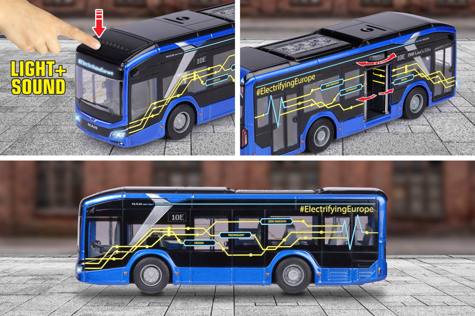 majORETTE Speelgoed-bus MAN Lion's City 10 E Bus