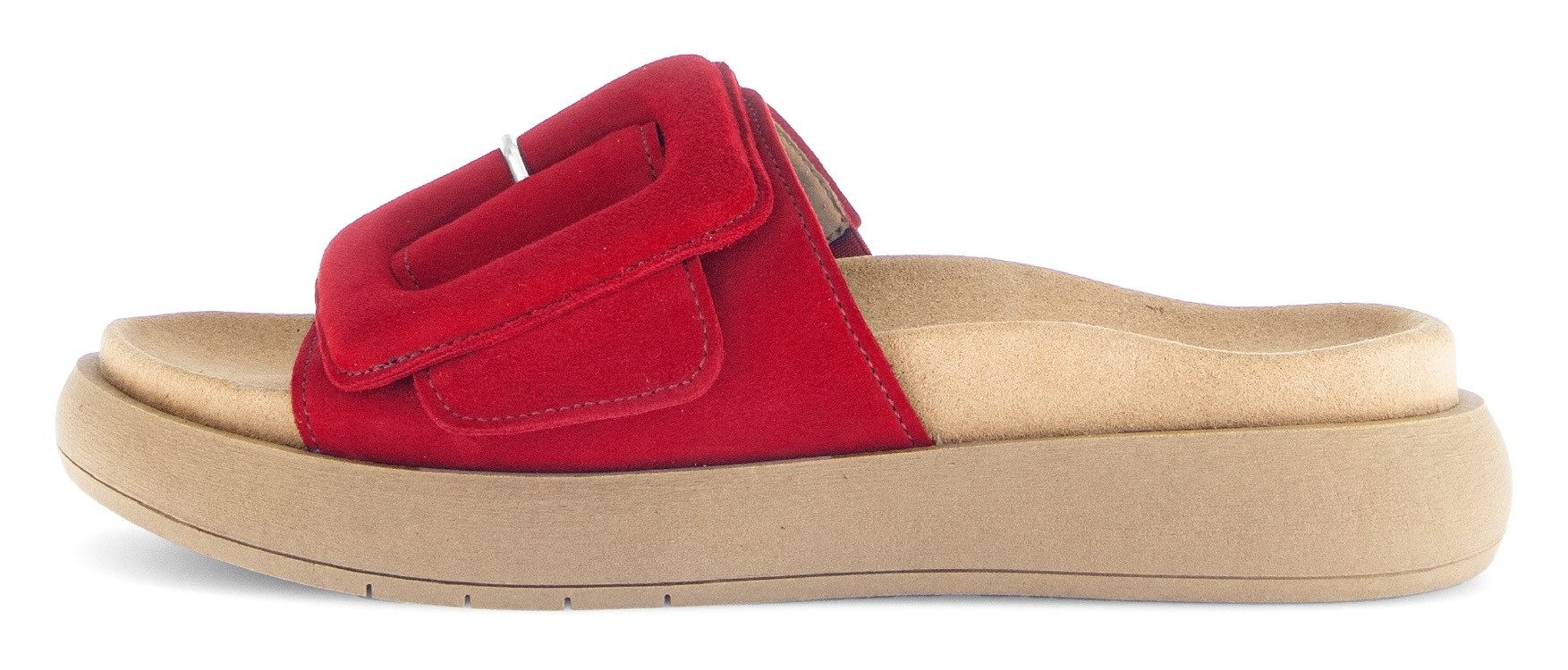 Gabor Slippers , plateau, zomerschoen, slippers met grote decoratieve gesp