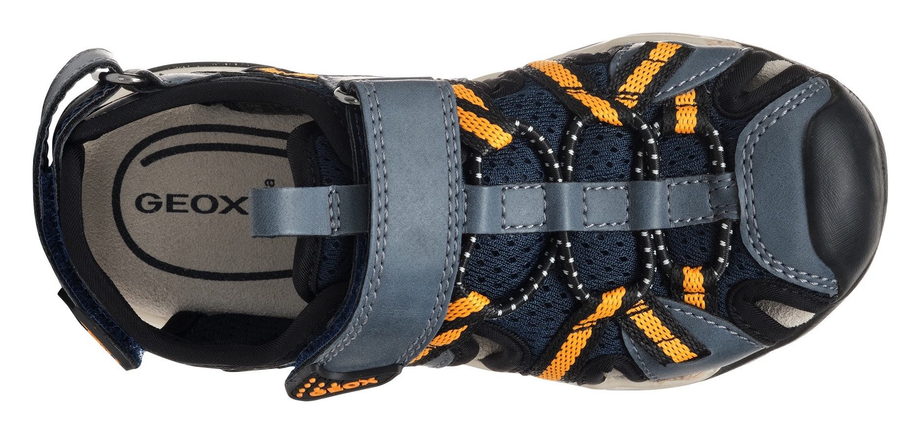Geox Sandalen J Borealis Boy , trekking sandaal, klittenbandschoen met extra hiel-klittenbandsluiting