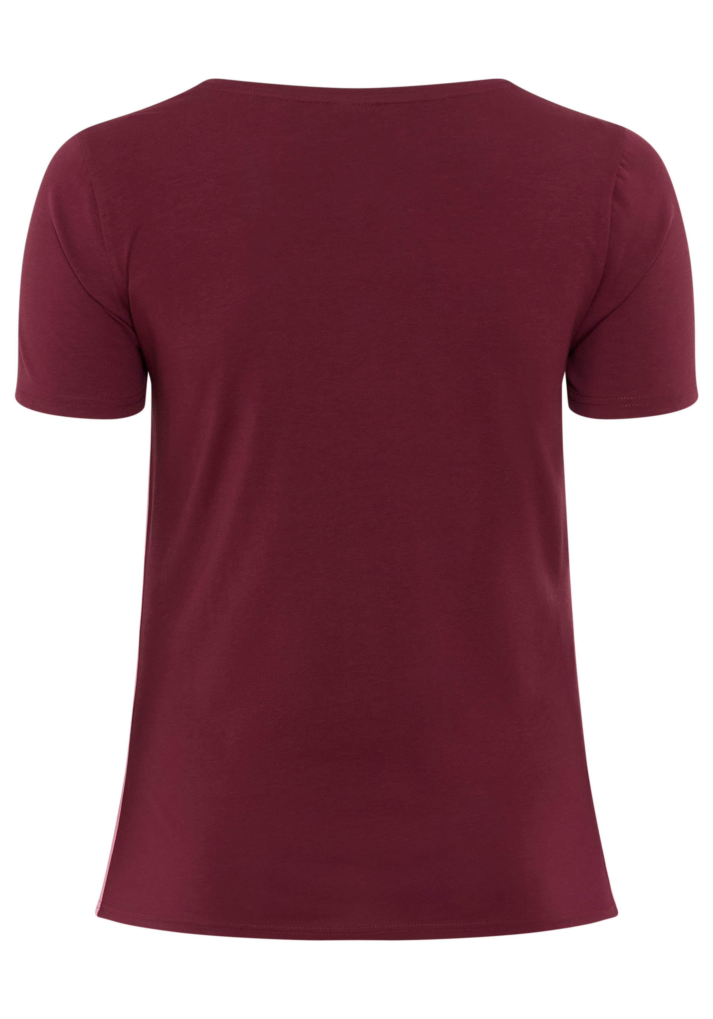 H.I.S T-shirt Korte mouwen, figuurvriendelijke snit, effen, V-hals