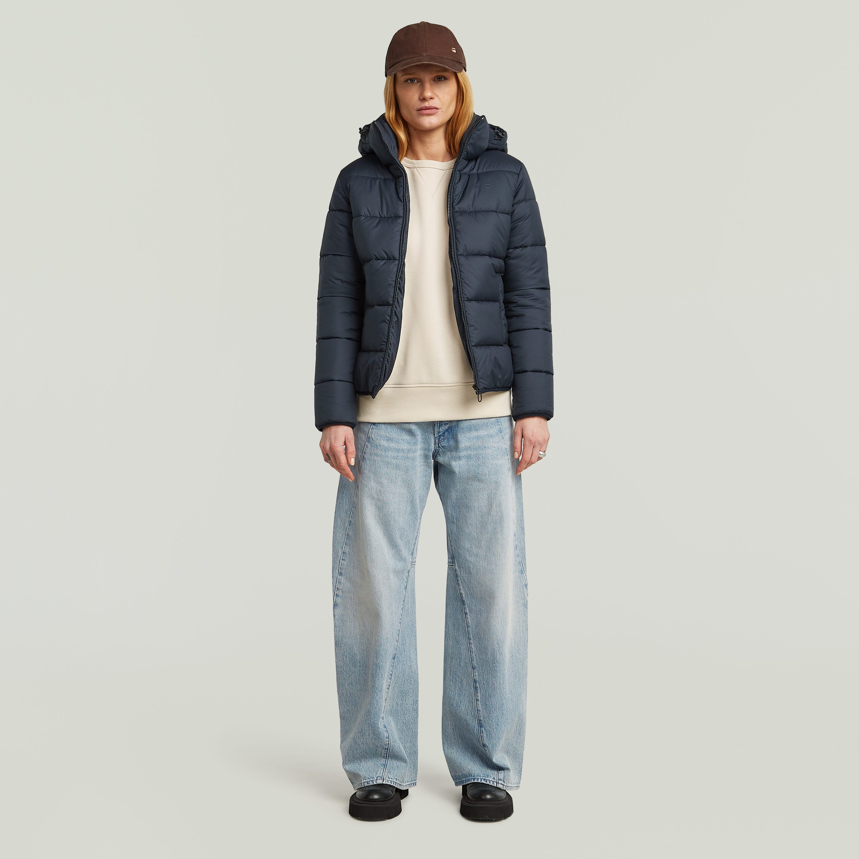 G-Star RAW Sweatshirt Premium core 2.0 met inzetstuk bij de halslijn