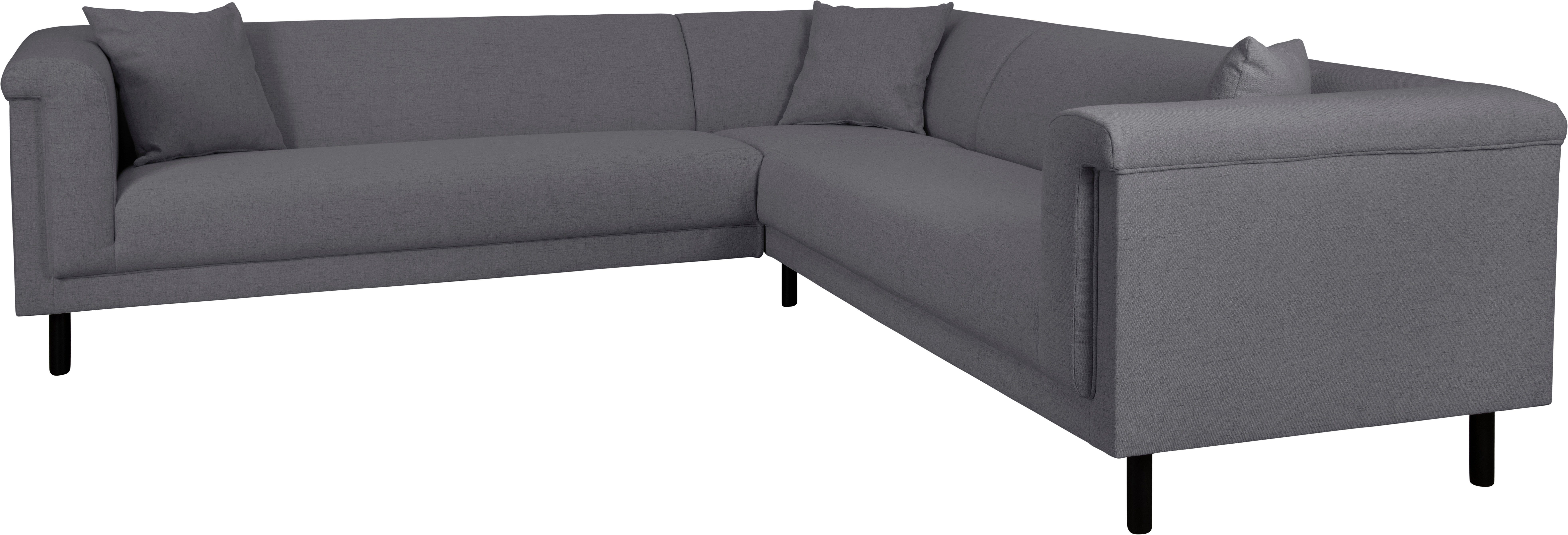 INOSIGN Hoekbank AGNIA L-vorm BxDxH: 244x244x71 cm incl. sierkussen, gelijkbenig, ook in cord