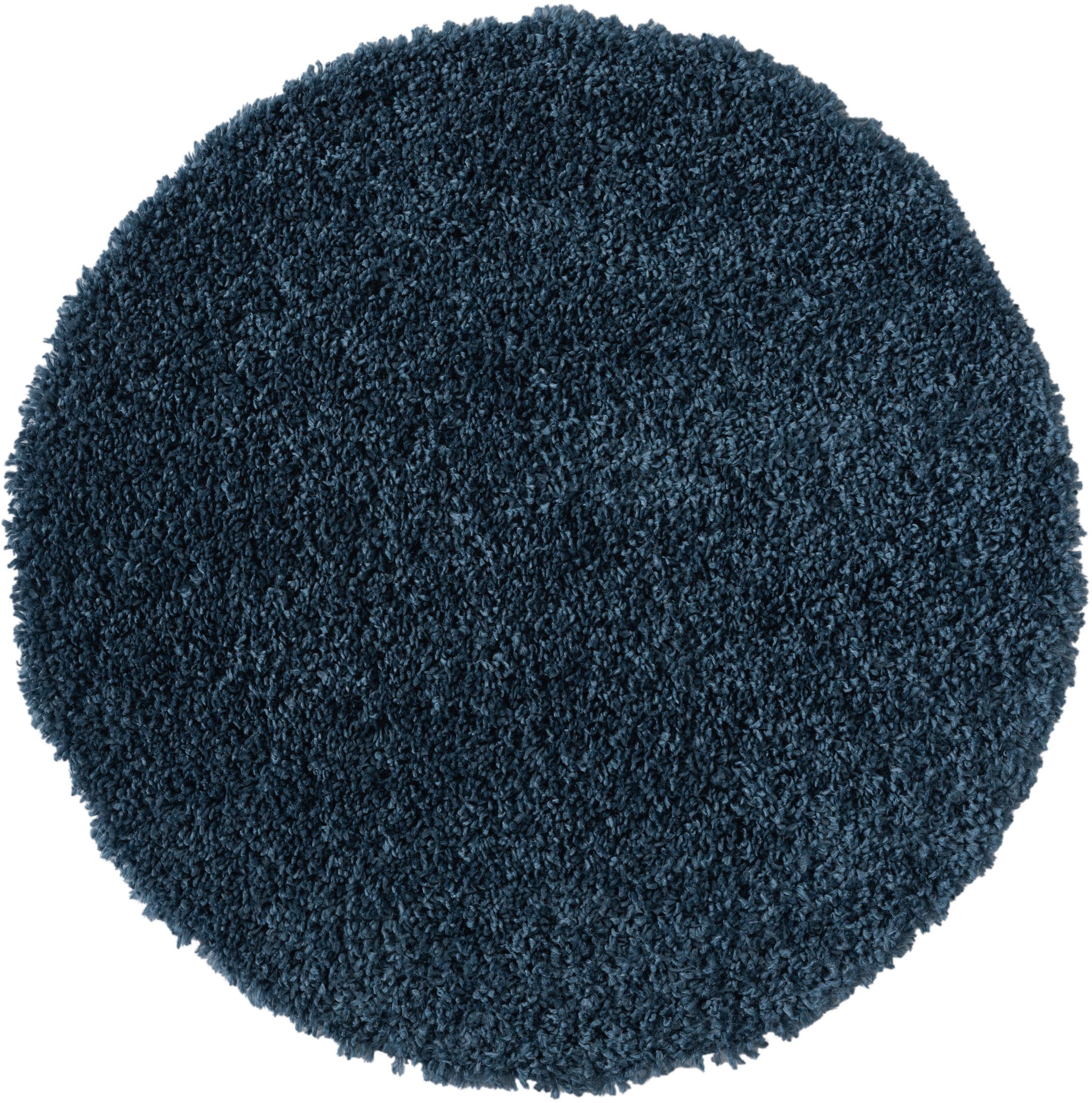 my home Hoogpolig vloerkleed Banji Uni-kleuren, zacht en fluffy, ook als rechthoekig verkrijgbaar