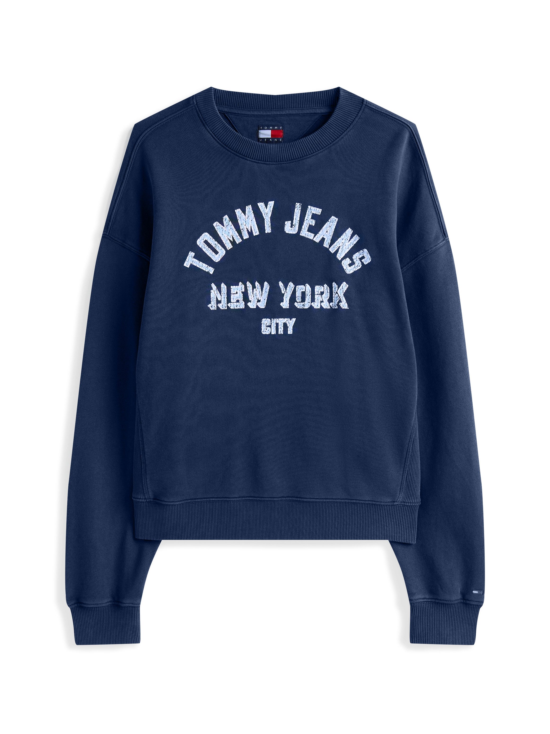 TOMMY JEANS Sweatshirt TJW BXY VARSITY OVERDYE CREW EXT